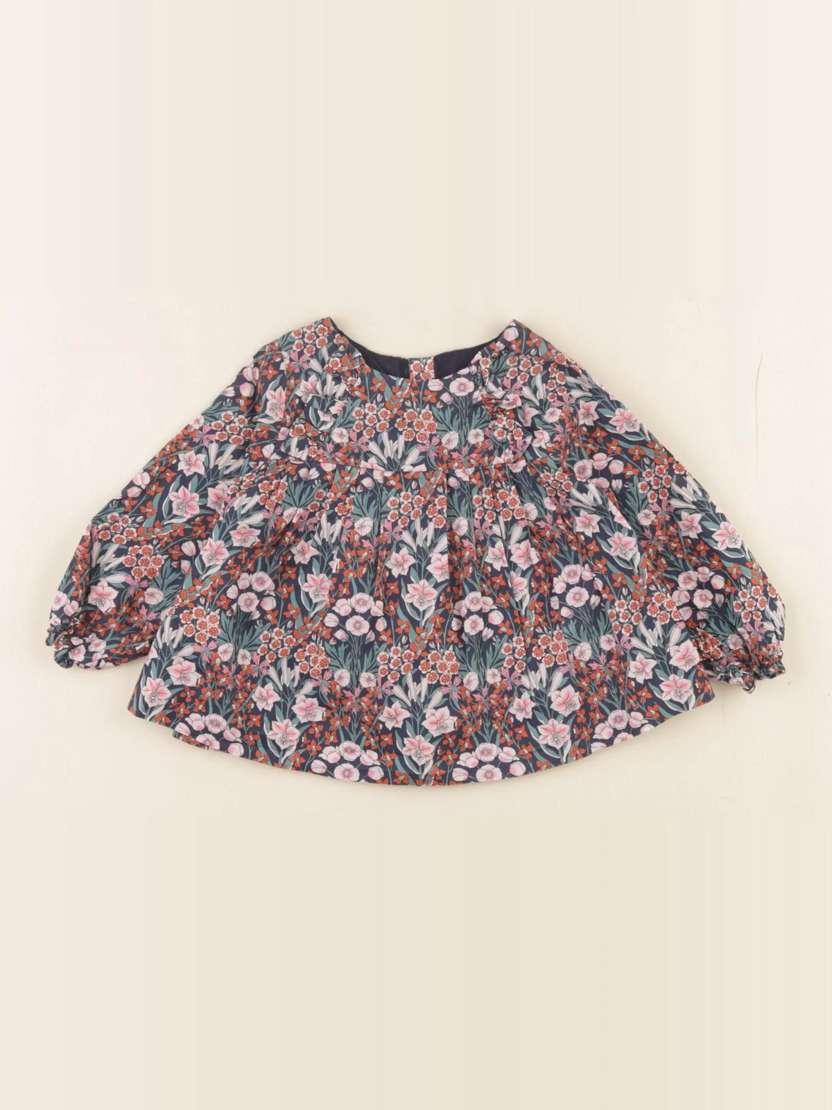 Jacadi - blouse liberty multicolore - 12 mois