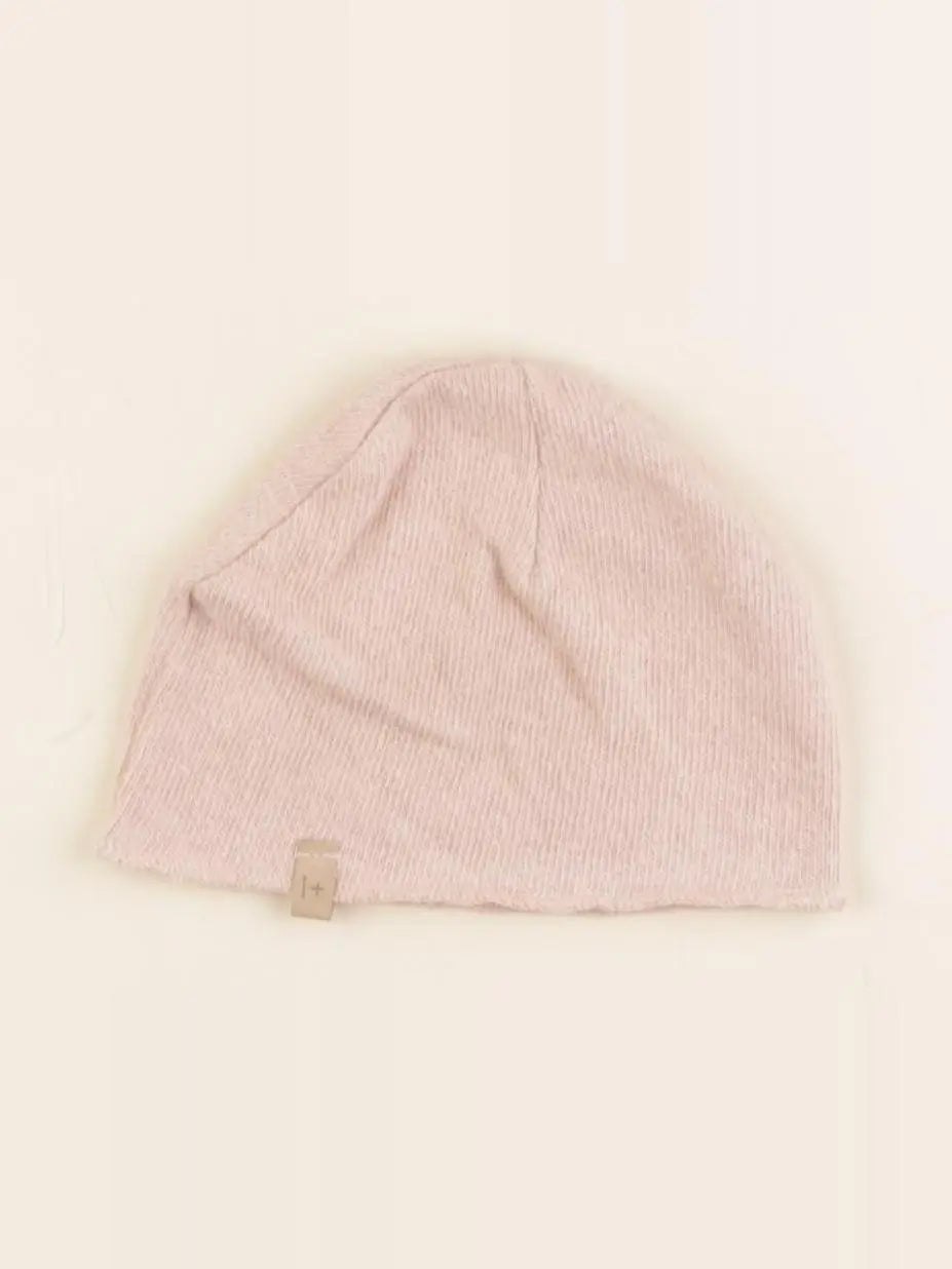 1+ In the family - bonnet rose - 6/12 mois