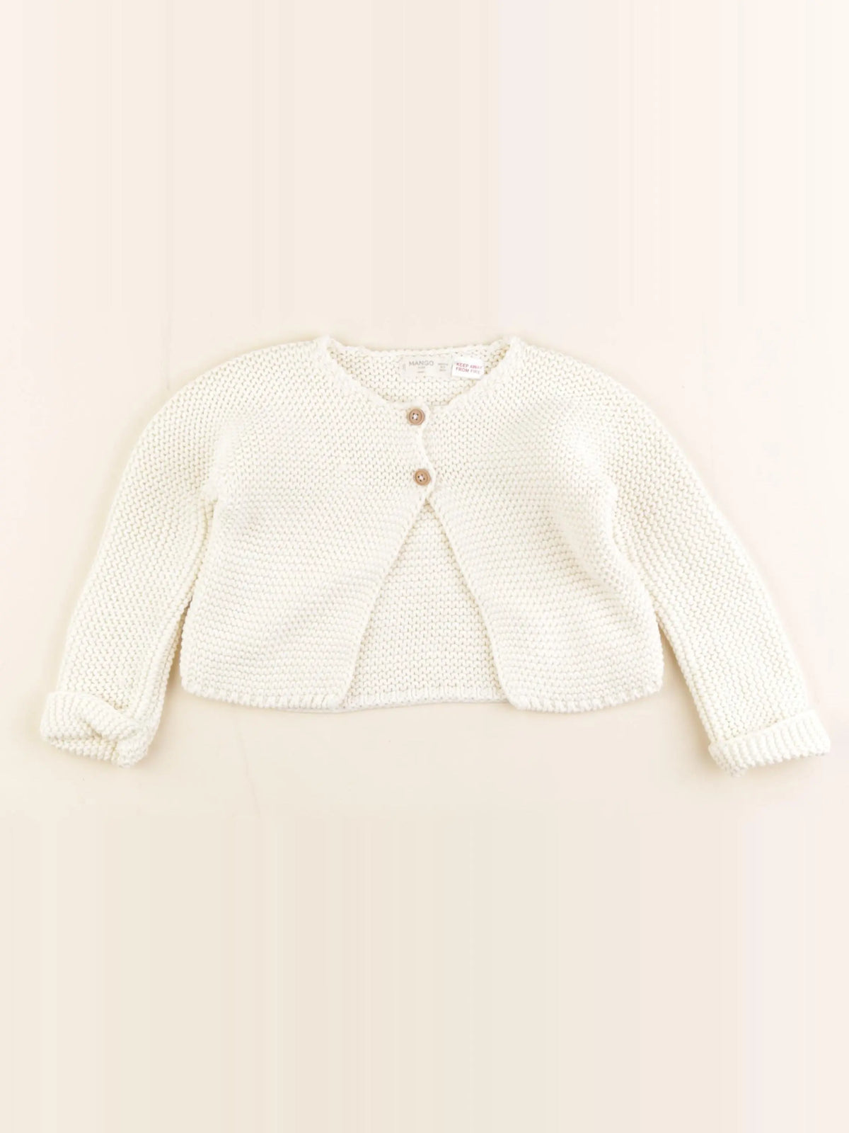 Mango - gilet beige - 9/12 mois