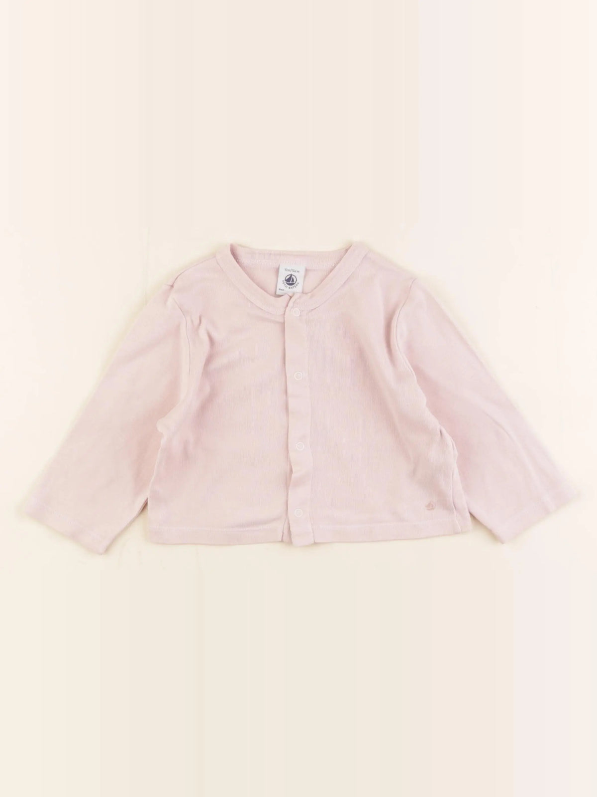 Petit Bateau - tee-shirt rose - 12 mois