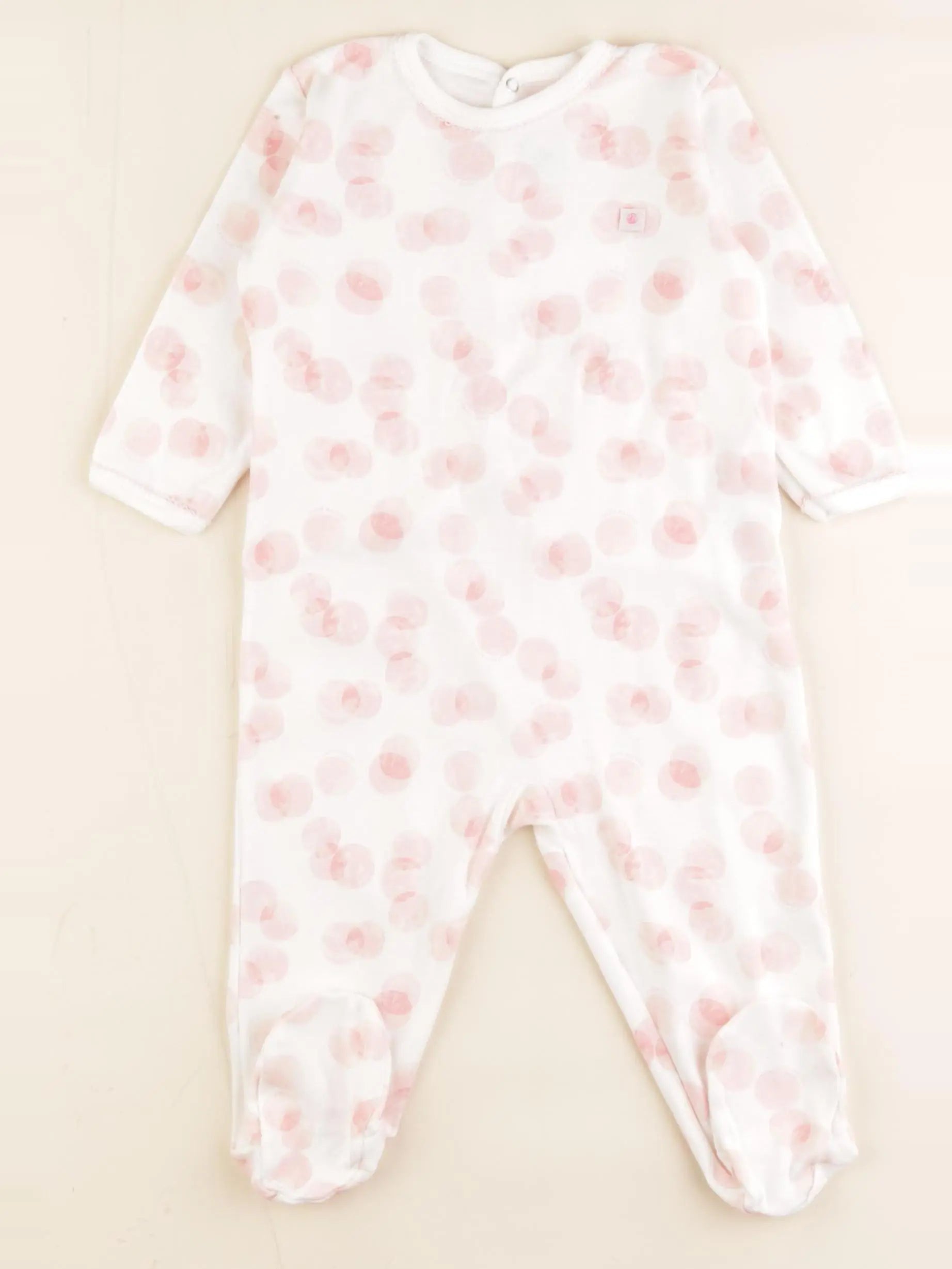 Petit Bateau - pyjama coton rose - 12 mois