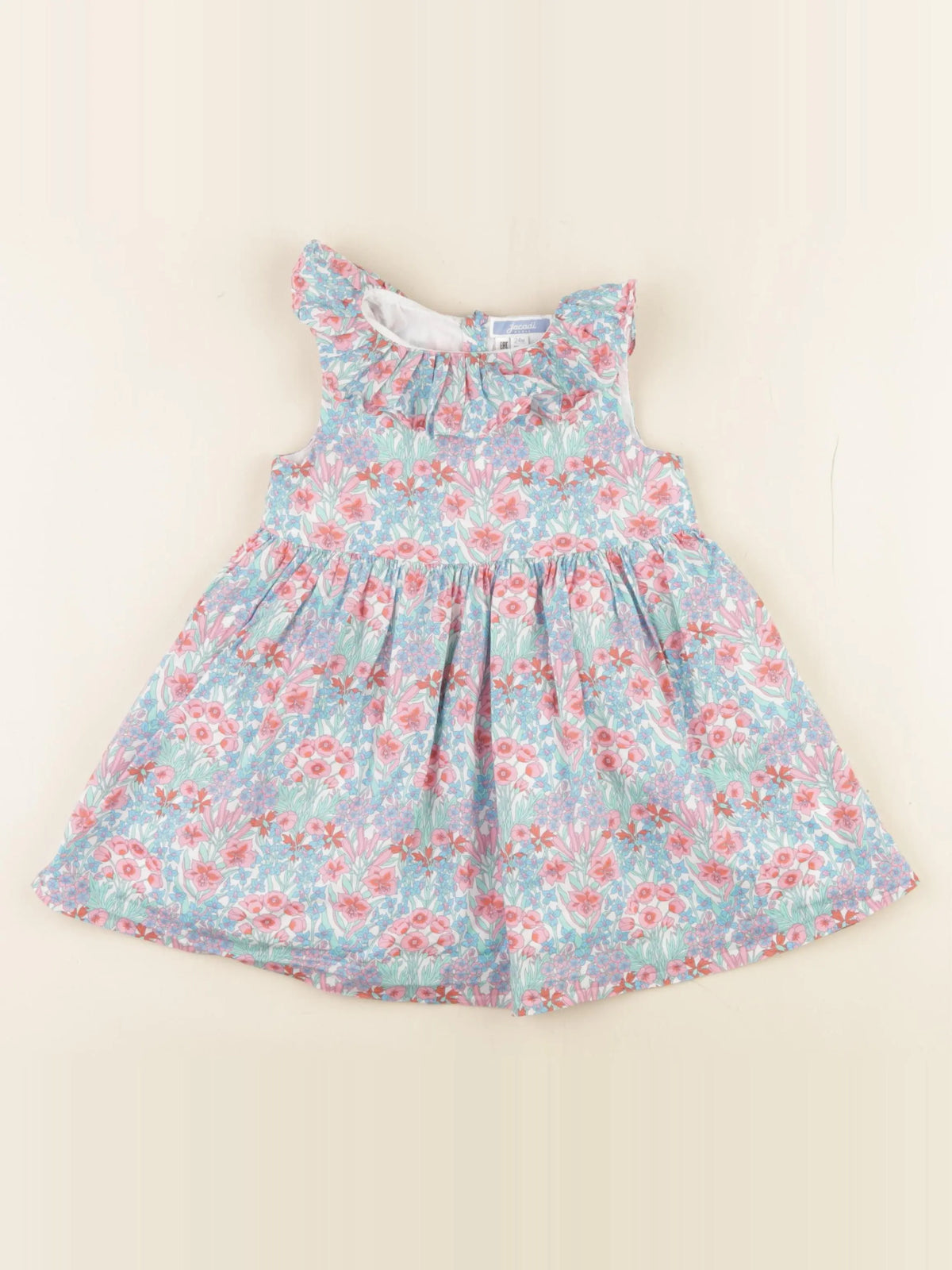 Jacadi - robe liberty multicolore - 24 mois