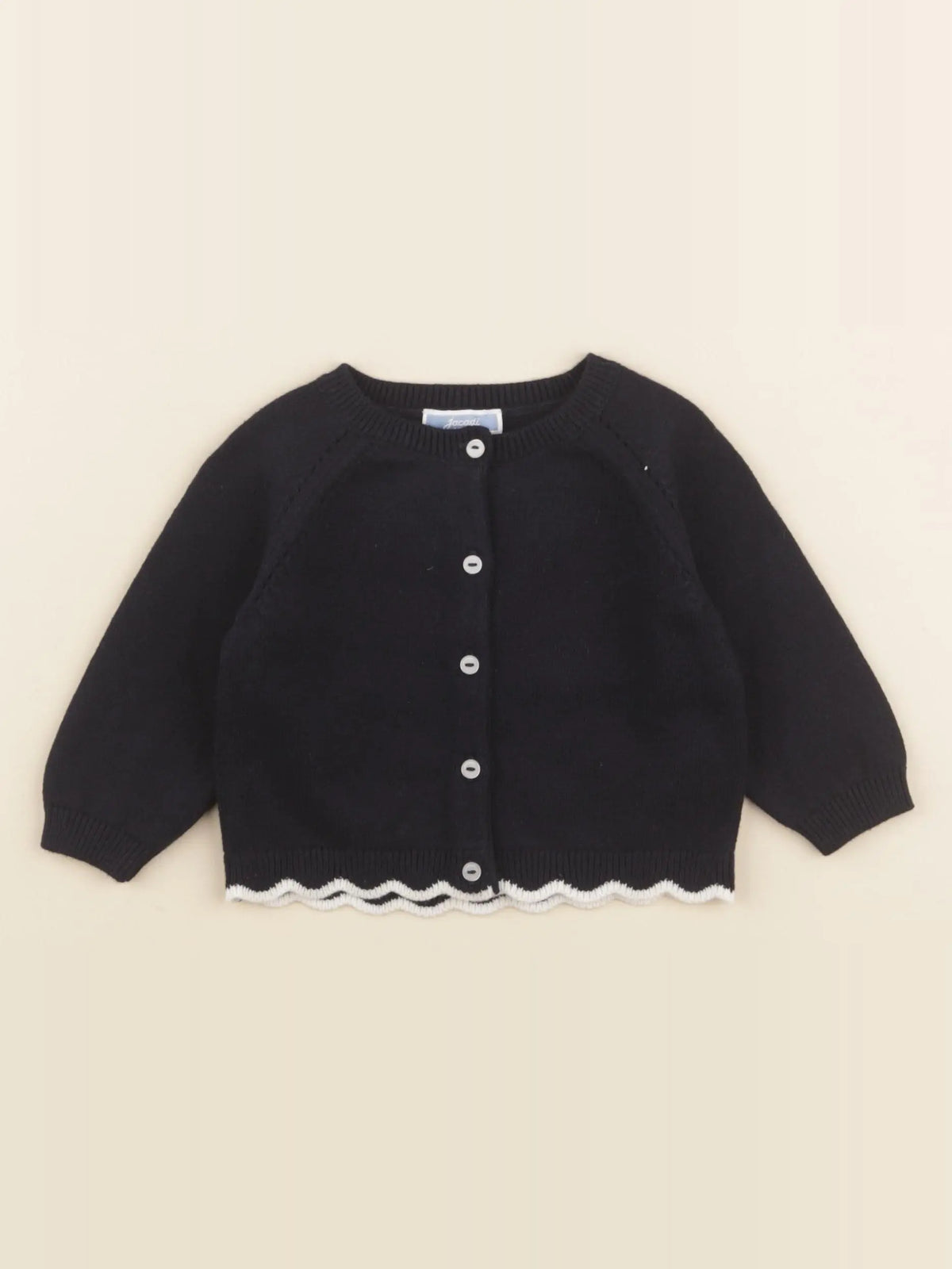 Jacadi - gilet bleu - 6 mois