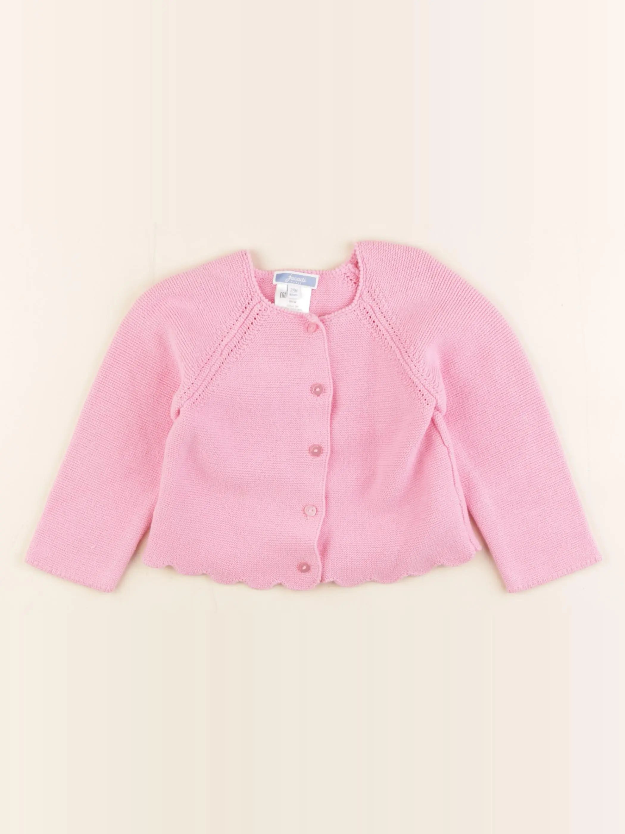 Jacadi - gilet rose - 24 mois