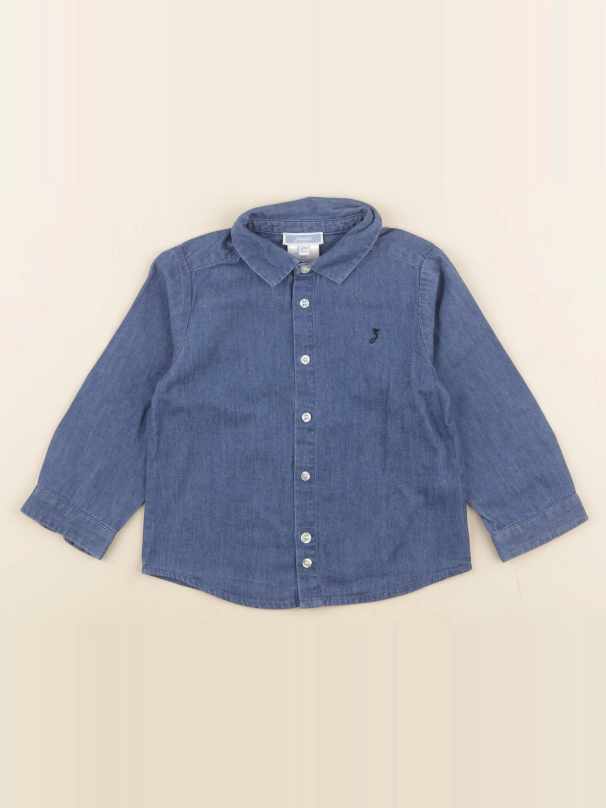 Jacadi - chemise bleu - 24 mois