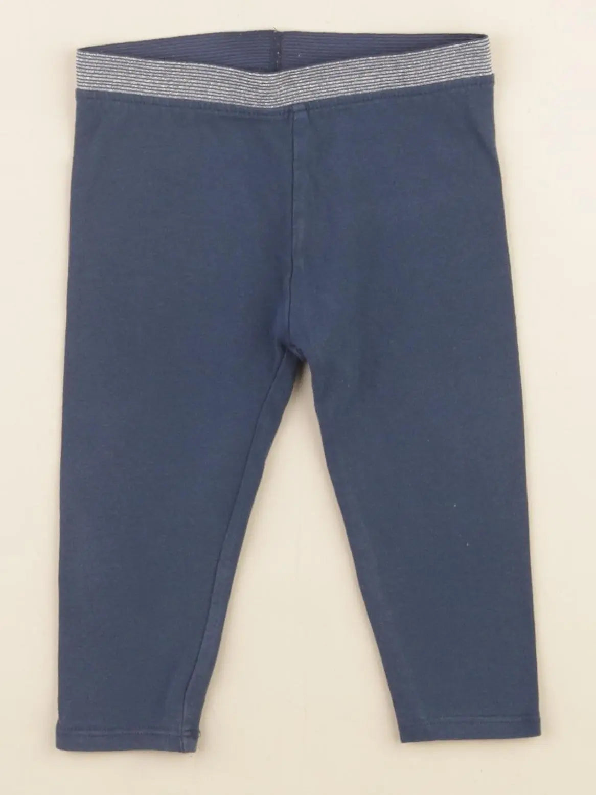 Vertbaudet - legging bleu - 12 mois