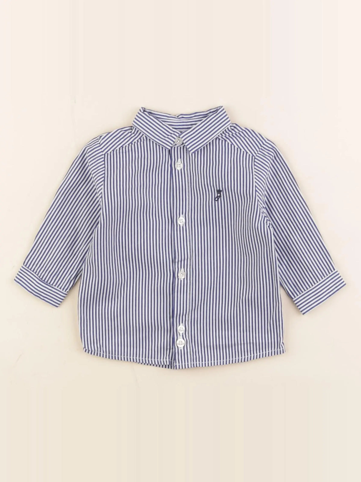 Jacadi - chemise bleu - 6 mois