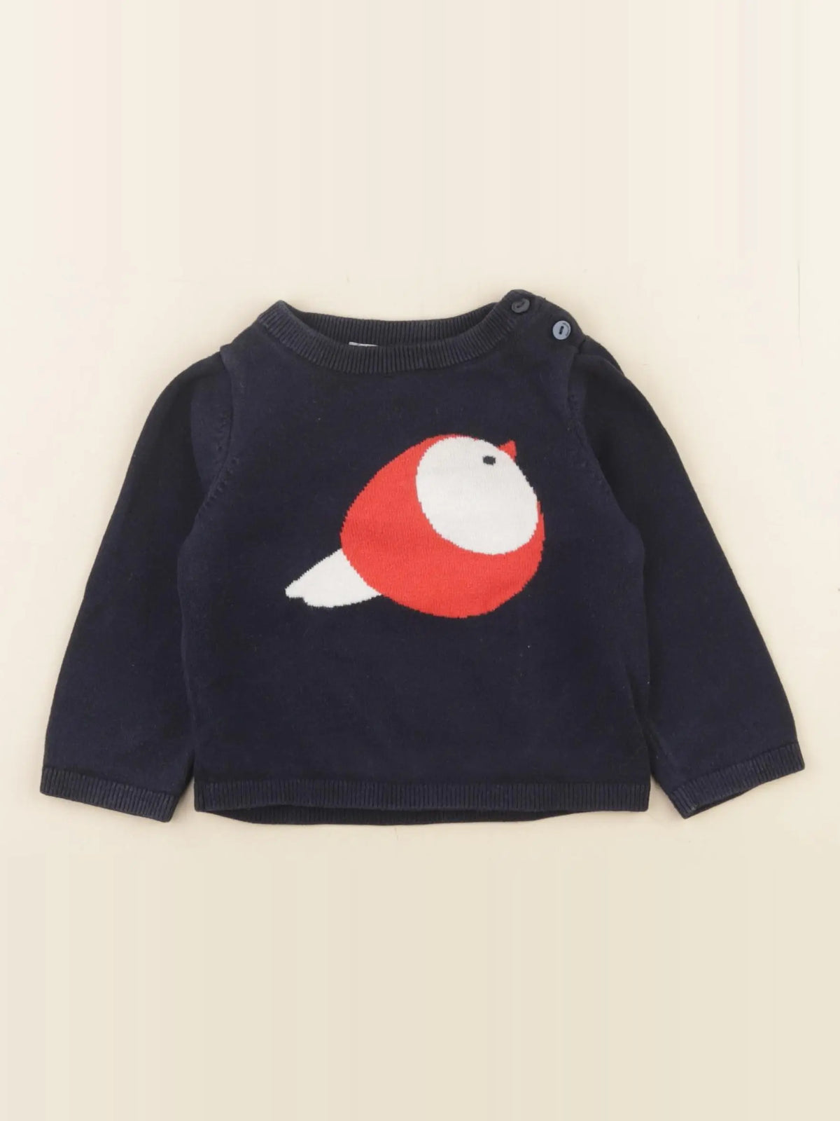 Jacadi - pull bleu - 12 mois