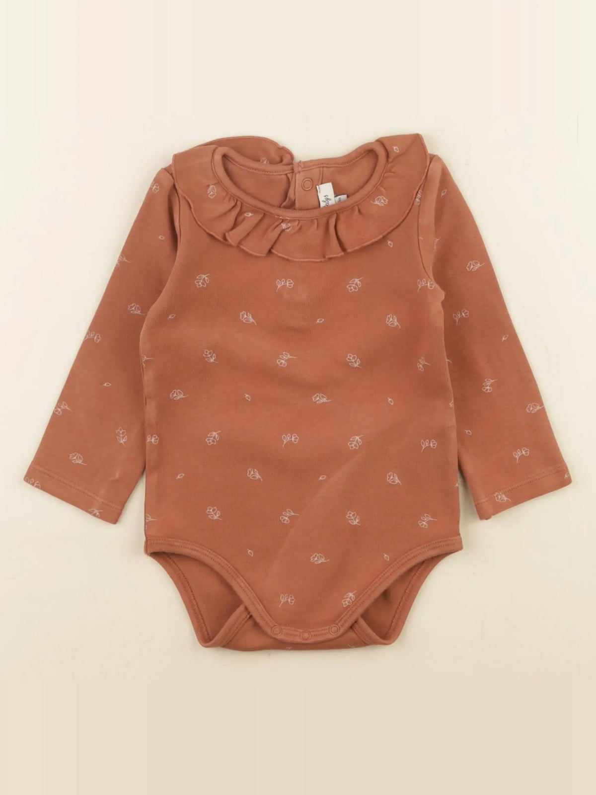 Natalys - body à col marron - 18 mois