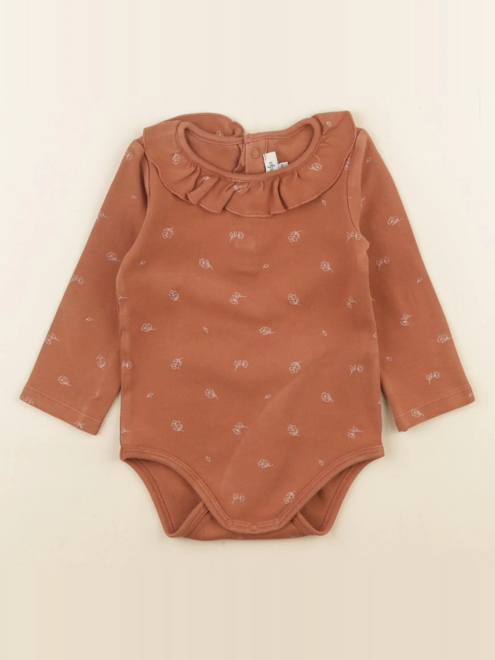 Natalys - body à col marron - 18 mois