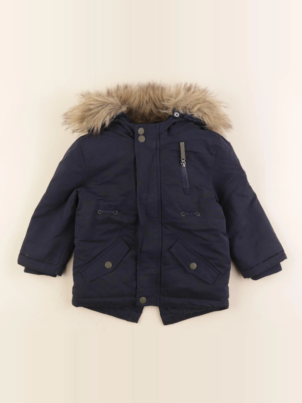 Vertbaudet - parka bleu - 3 ans