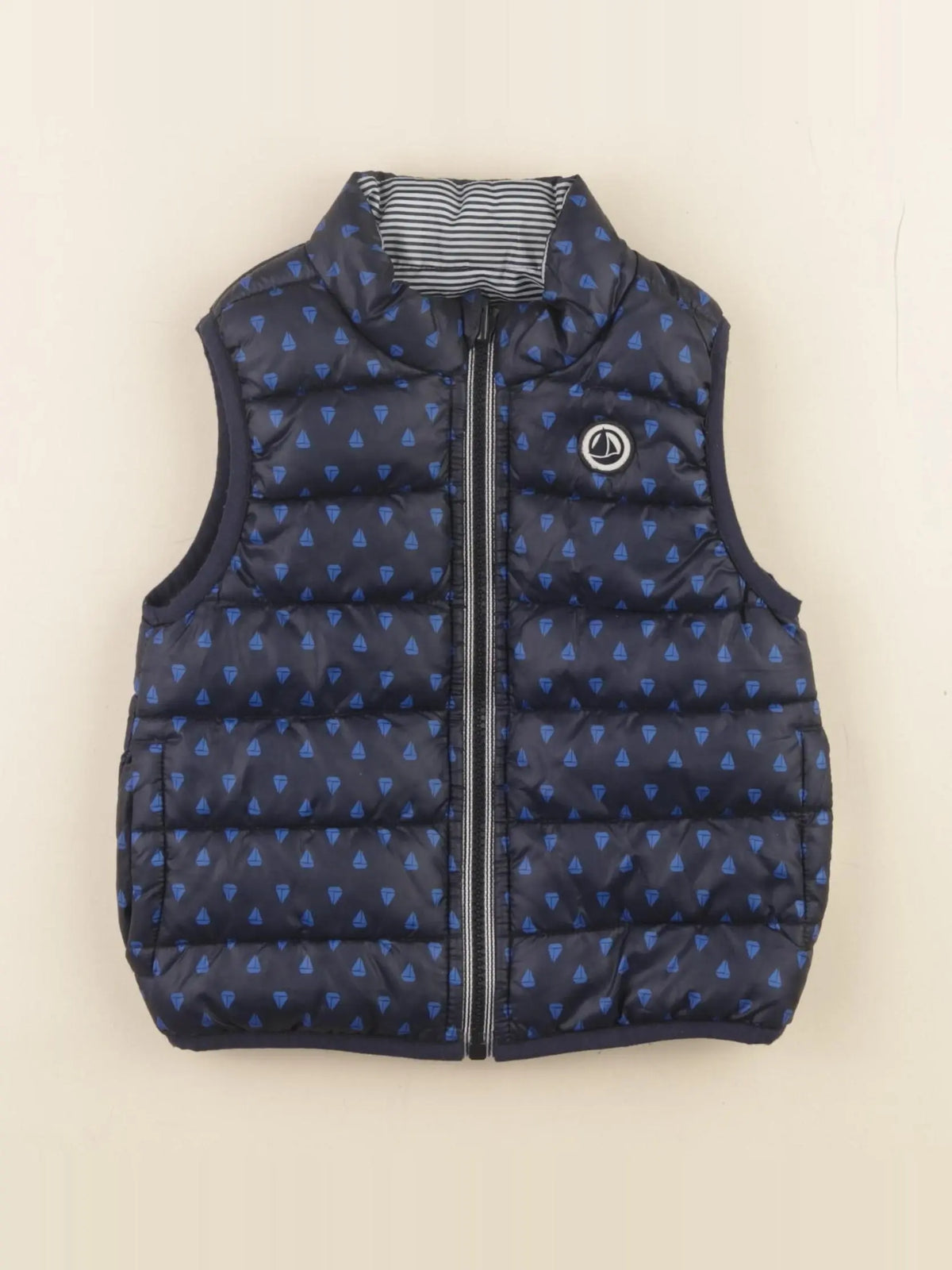 Petit Bateau - doudoune bleu - 12 mois
