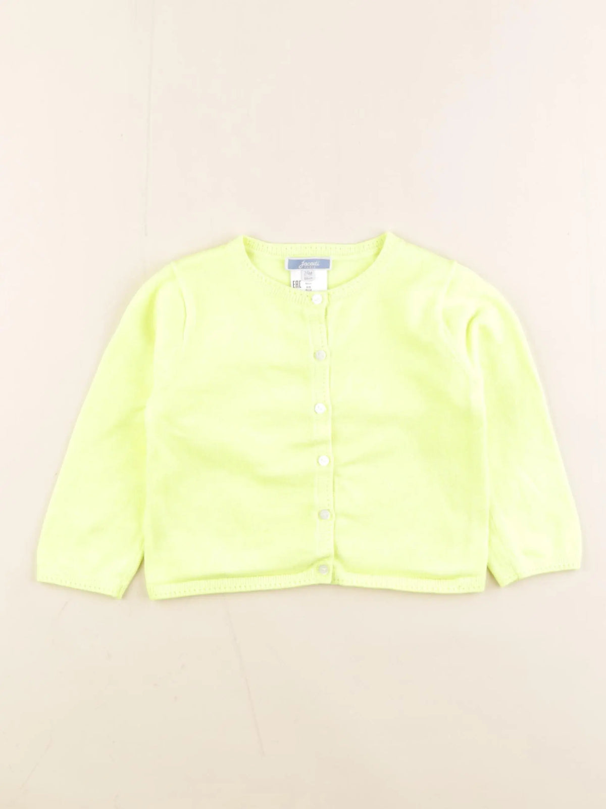 Jacadi - gilet jaune - 24 mois