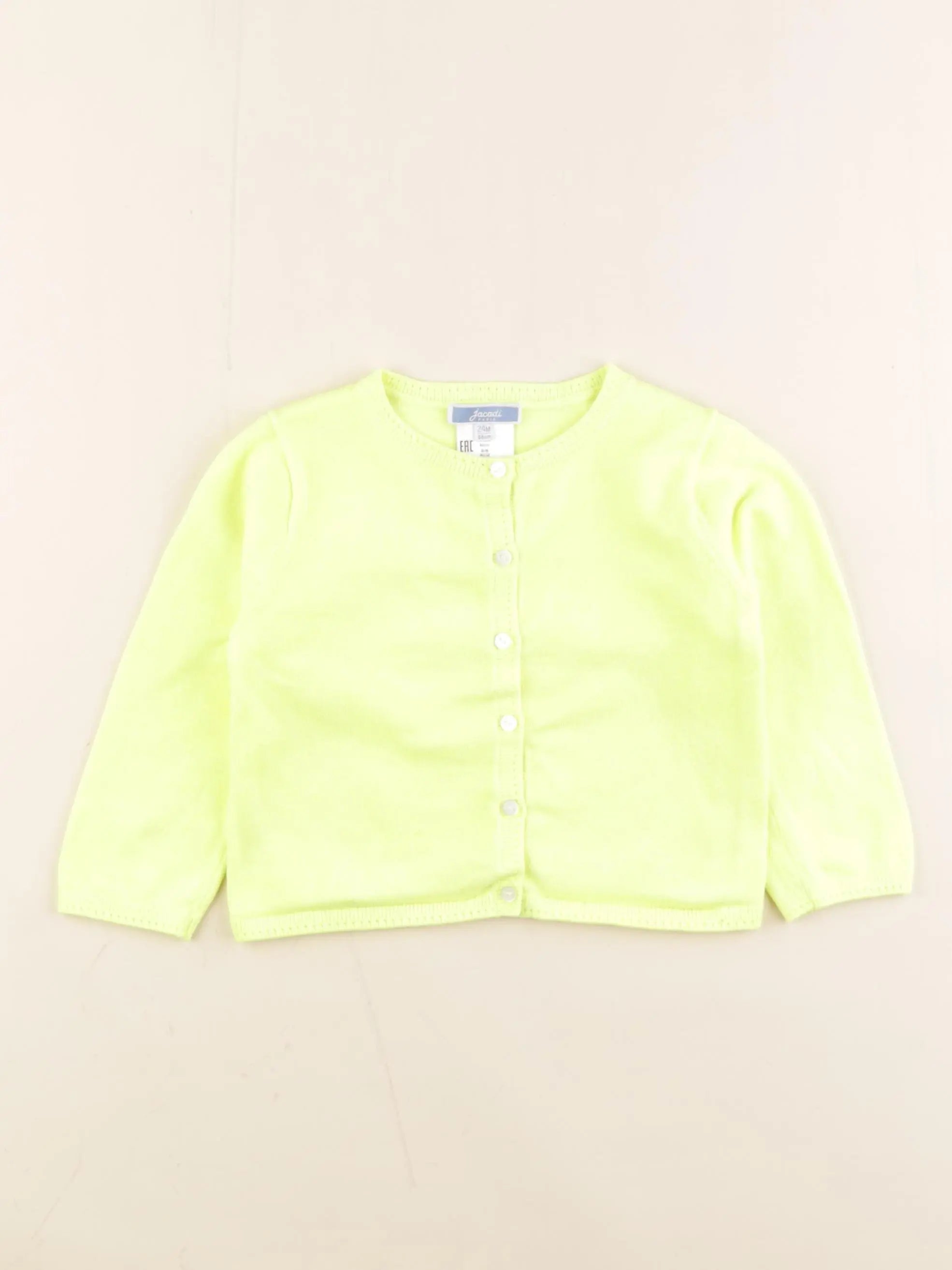 Jacadi - gilet jaune - 24 mois