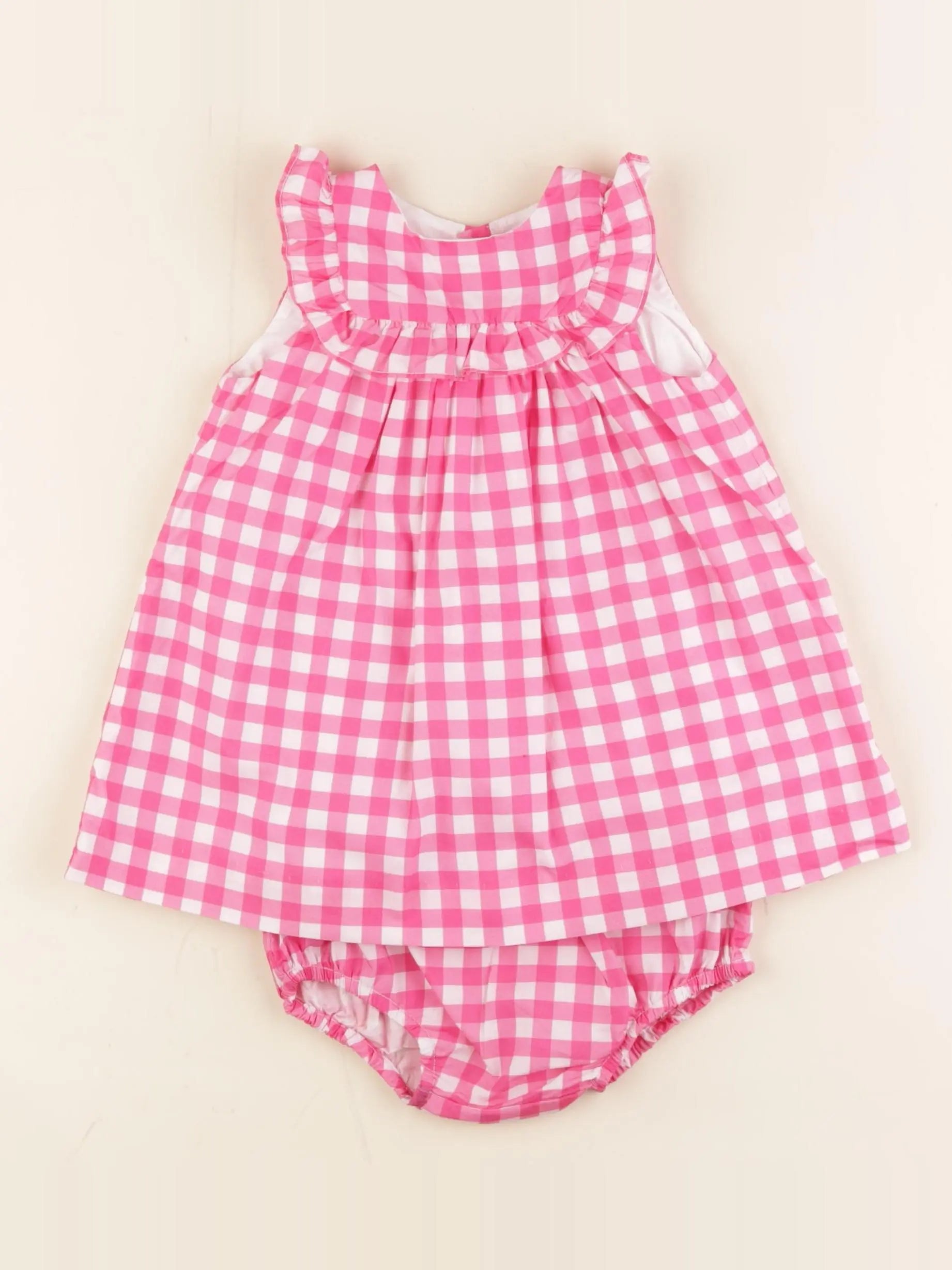 Jacadi - robe rose - 12 mois