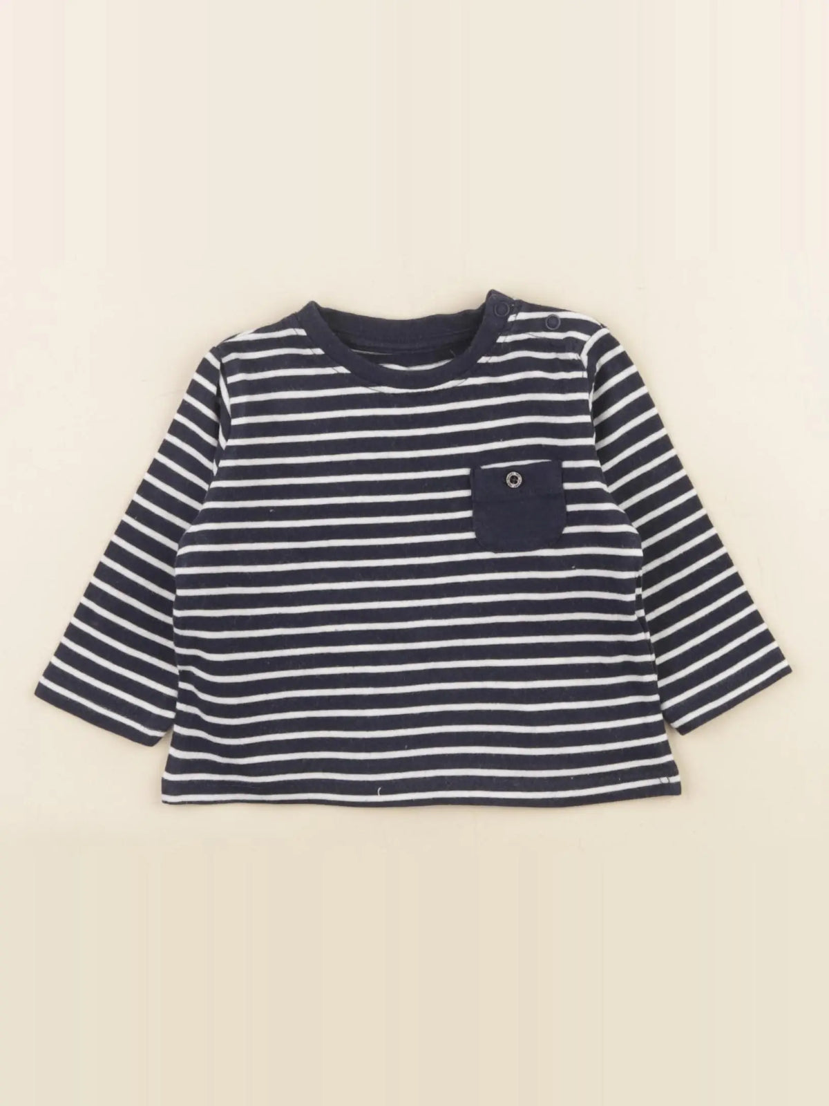 Vertbaudet - tee-shirt bleu - 0/3 mois