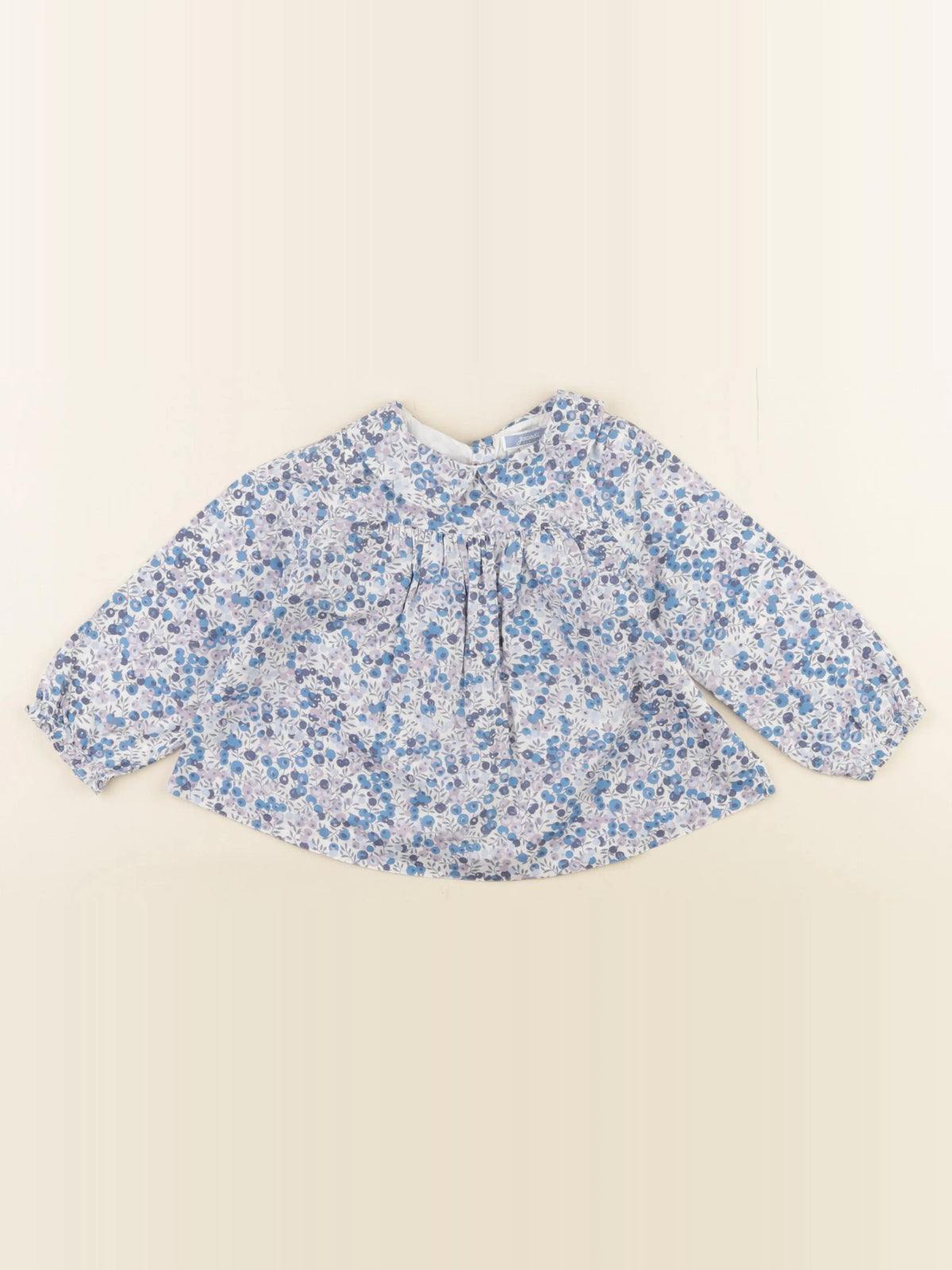 Jacadi - blouse liberty bleu - 24 mois