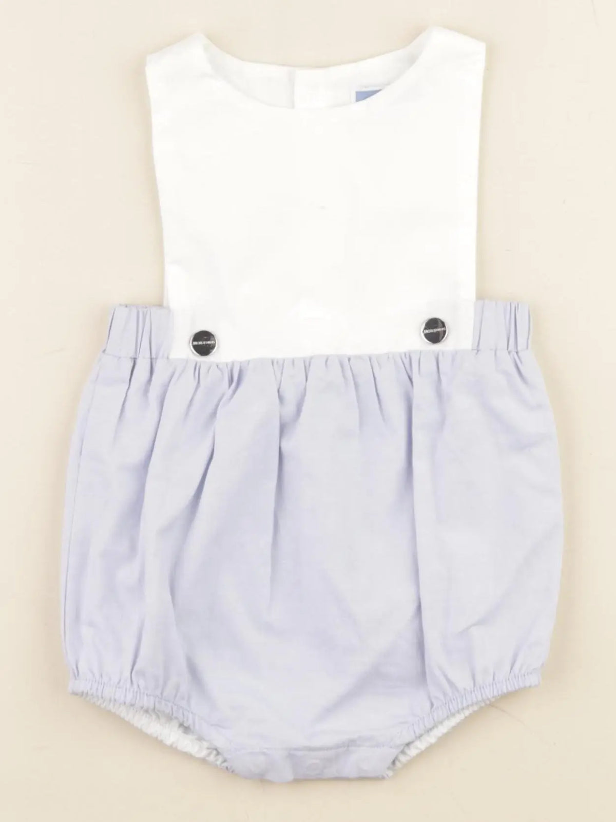 Jacadi - combinaison blanc, bleu - 6 mois