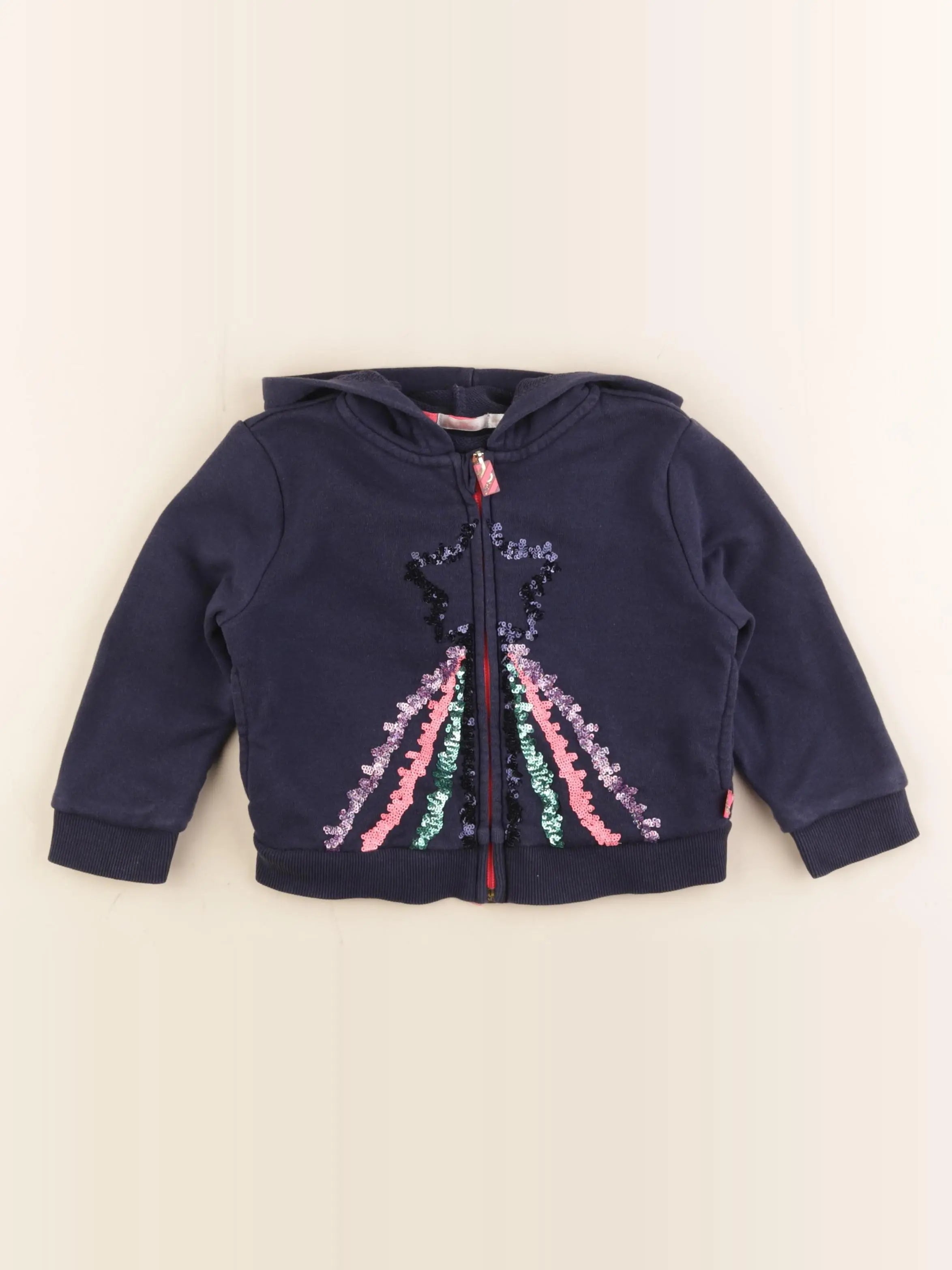 Billie Blush - sweat bleu - 4/5 ans