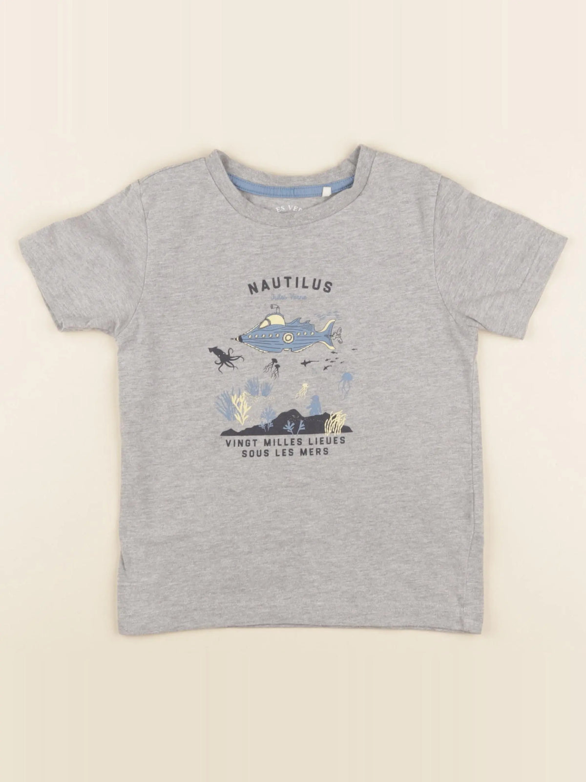 Cyrillus - tee-shirt gris - 6 ans
