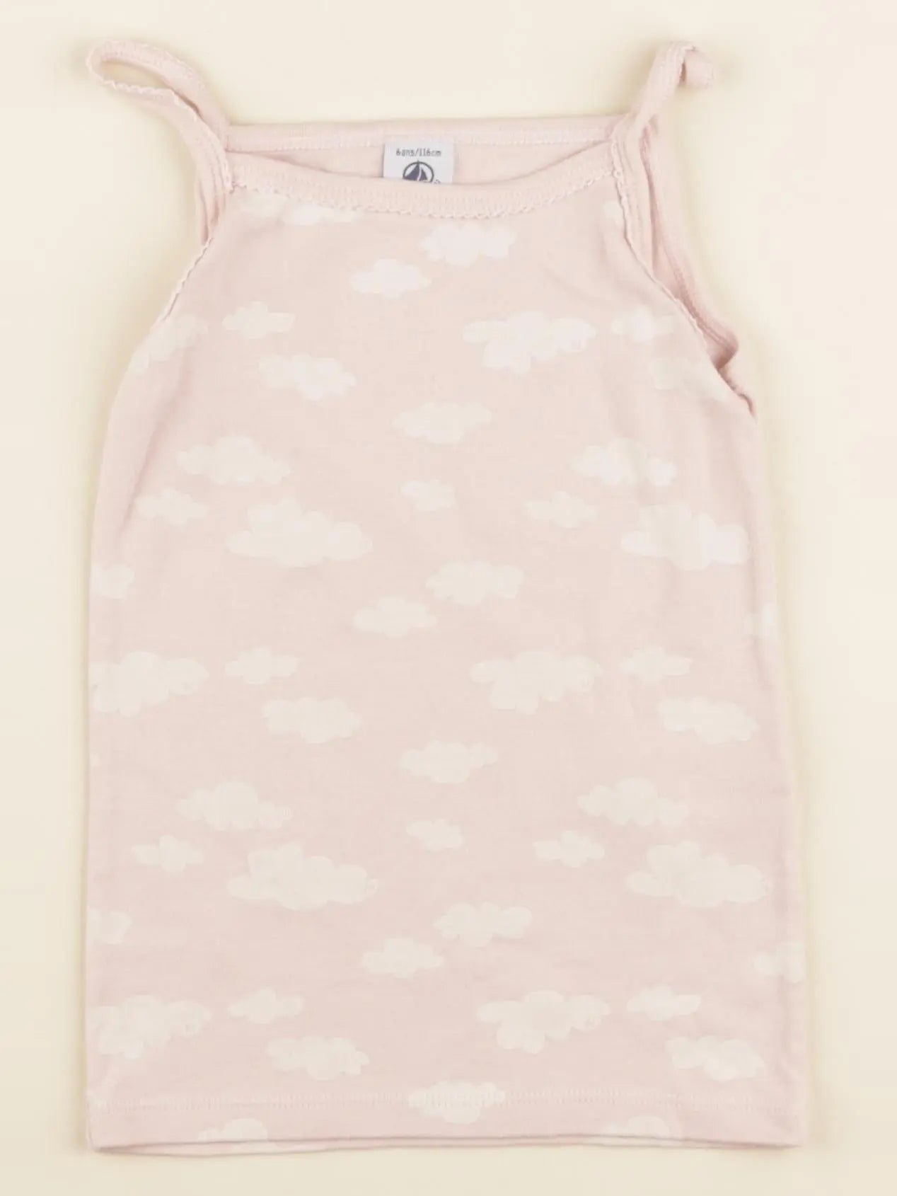 Petit Bateau - maillot de corps rose - 6 ans