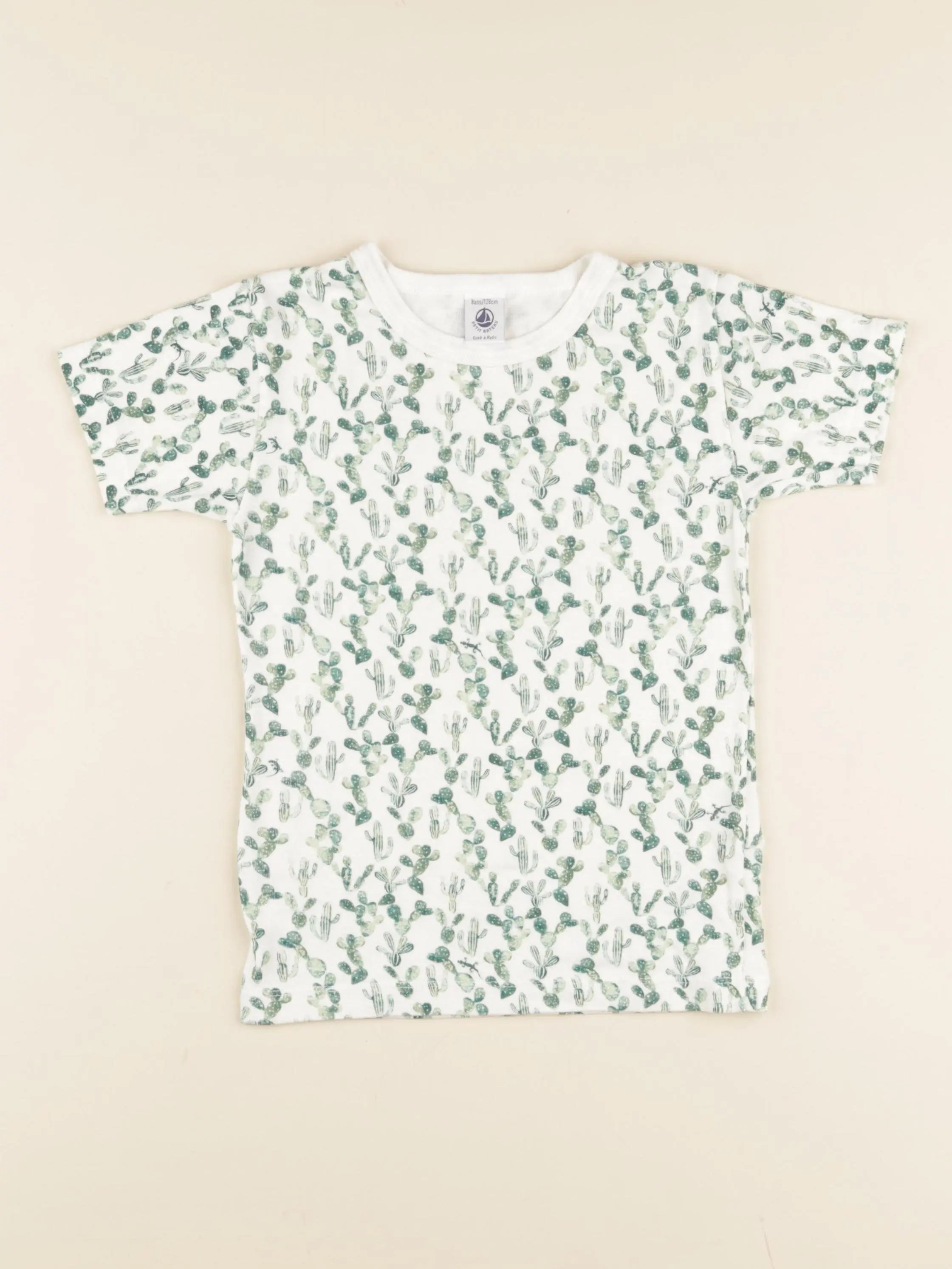 Petit Bateau - maillot de corps vert - 8 ans