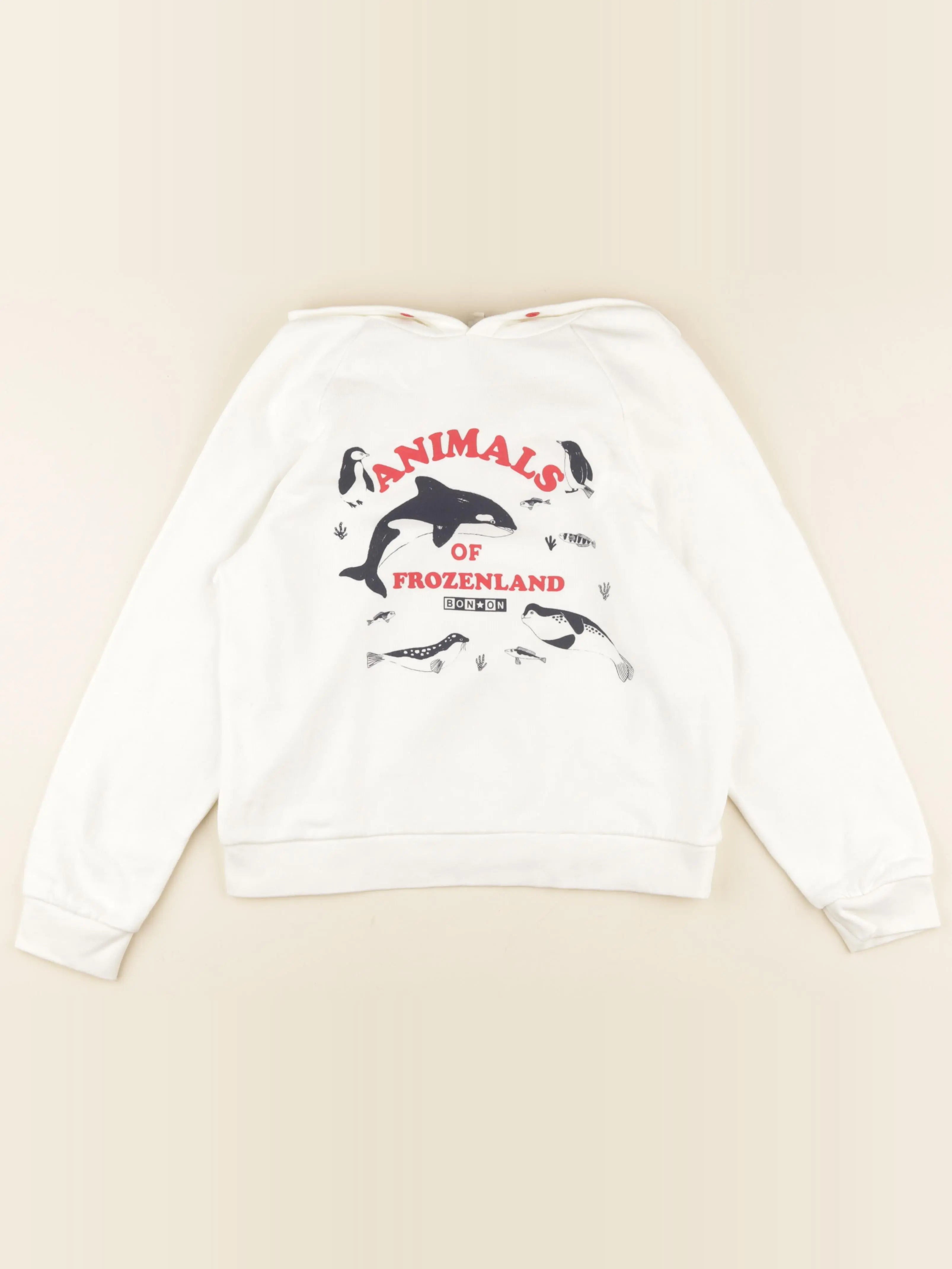 Bonton - sweat blanc - 10 ans
