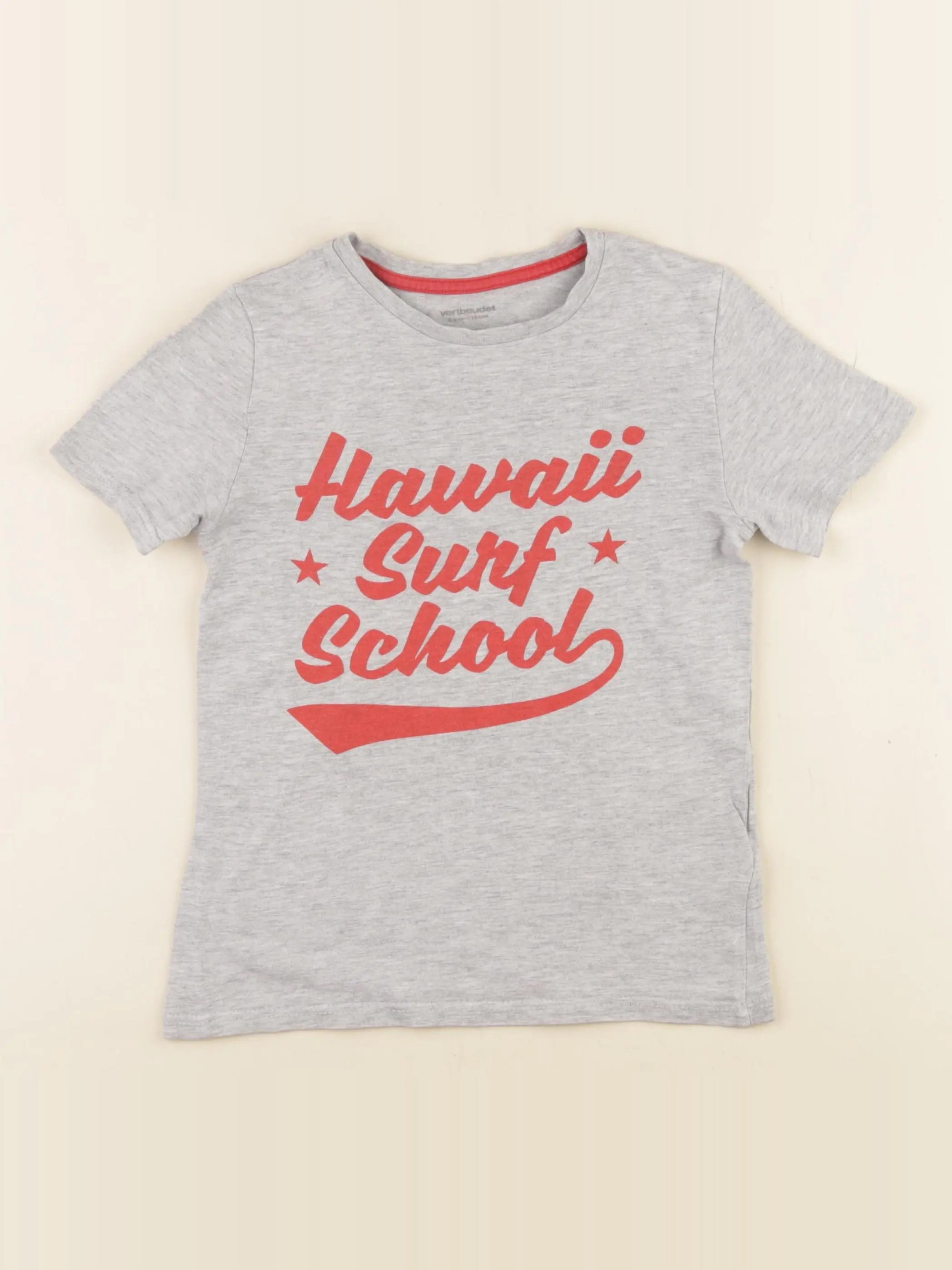 Vertbaudet - tee-shirt gris - 6 ans