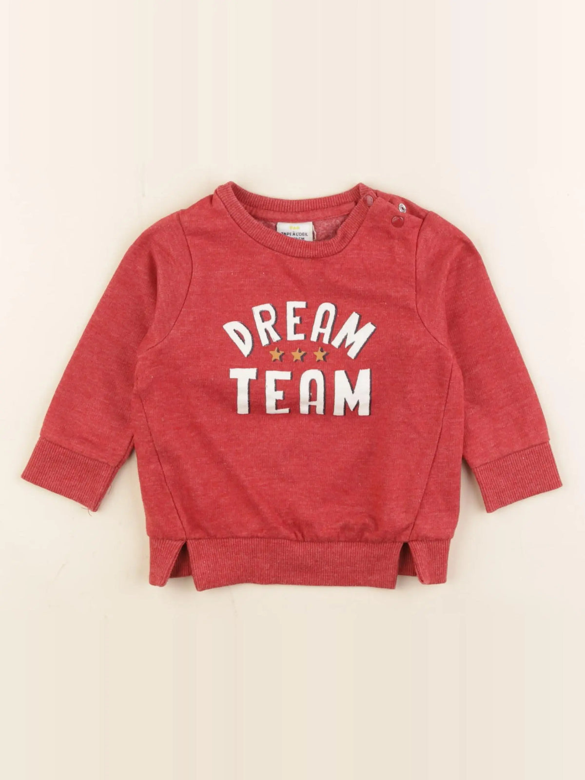 Tape à l'oeil - sweat rouge - 12 mois