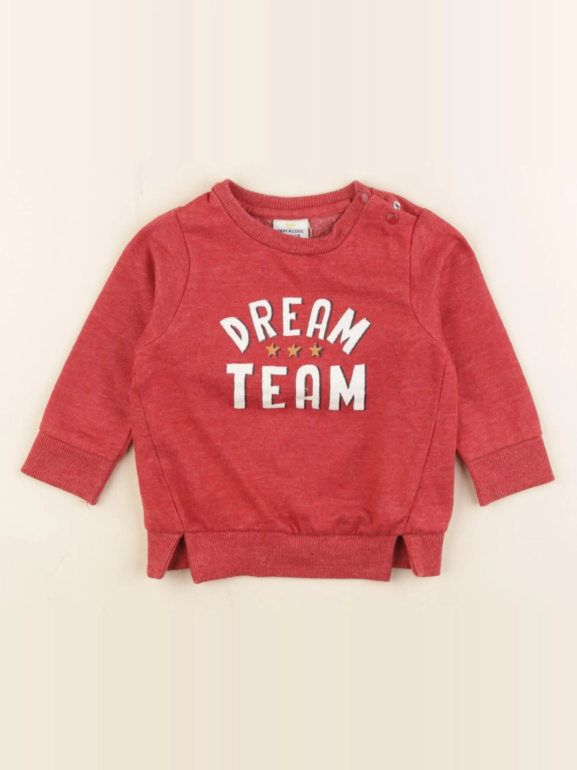 Tape à l'oeil - sweat rouge - 12 mois
