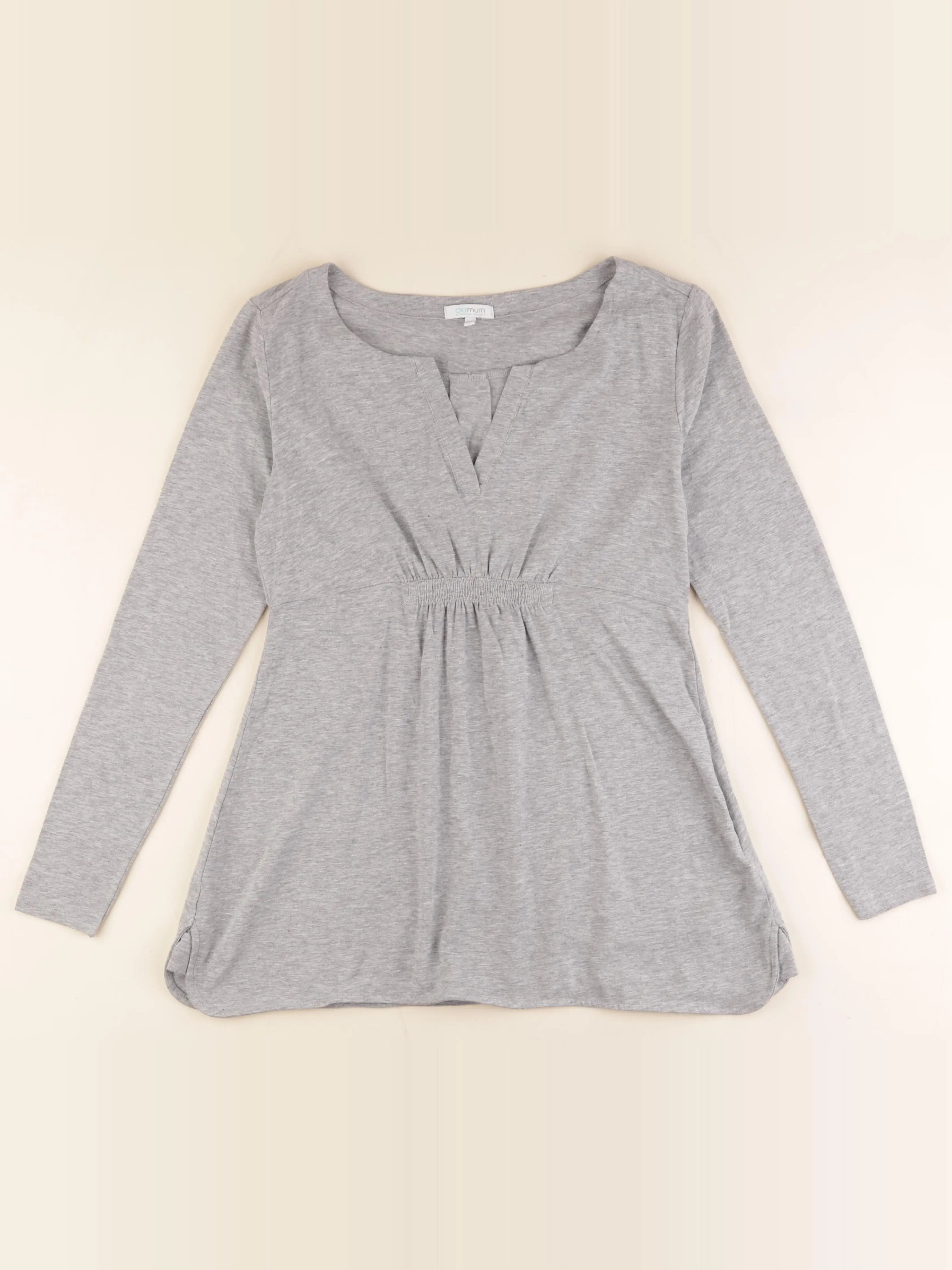 OB'MUM - tee-shirt grossesse gris - 40 à 42