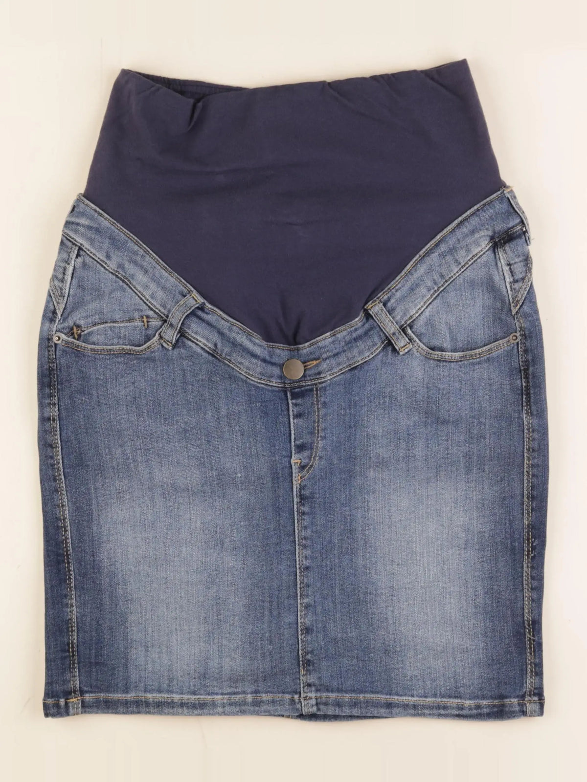 OB'MUM - jupe grossesse bleu - 36