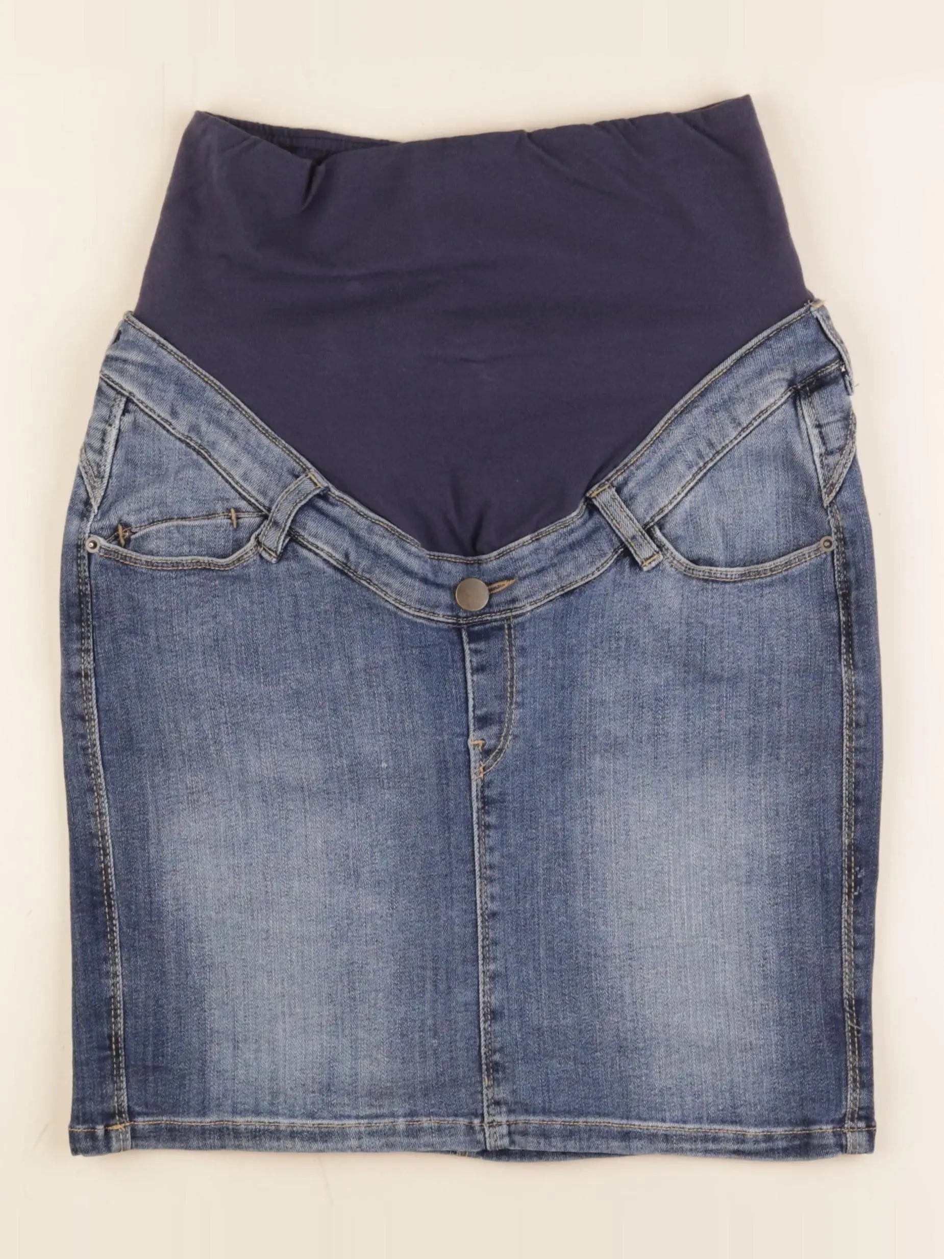 OB'MUM - jupe grossesse bleu - 36