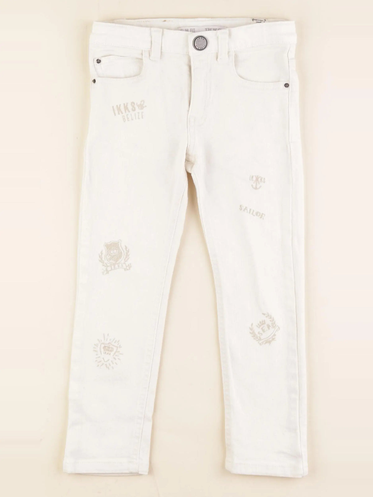 IKKS - jean beige - 4 ans