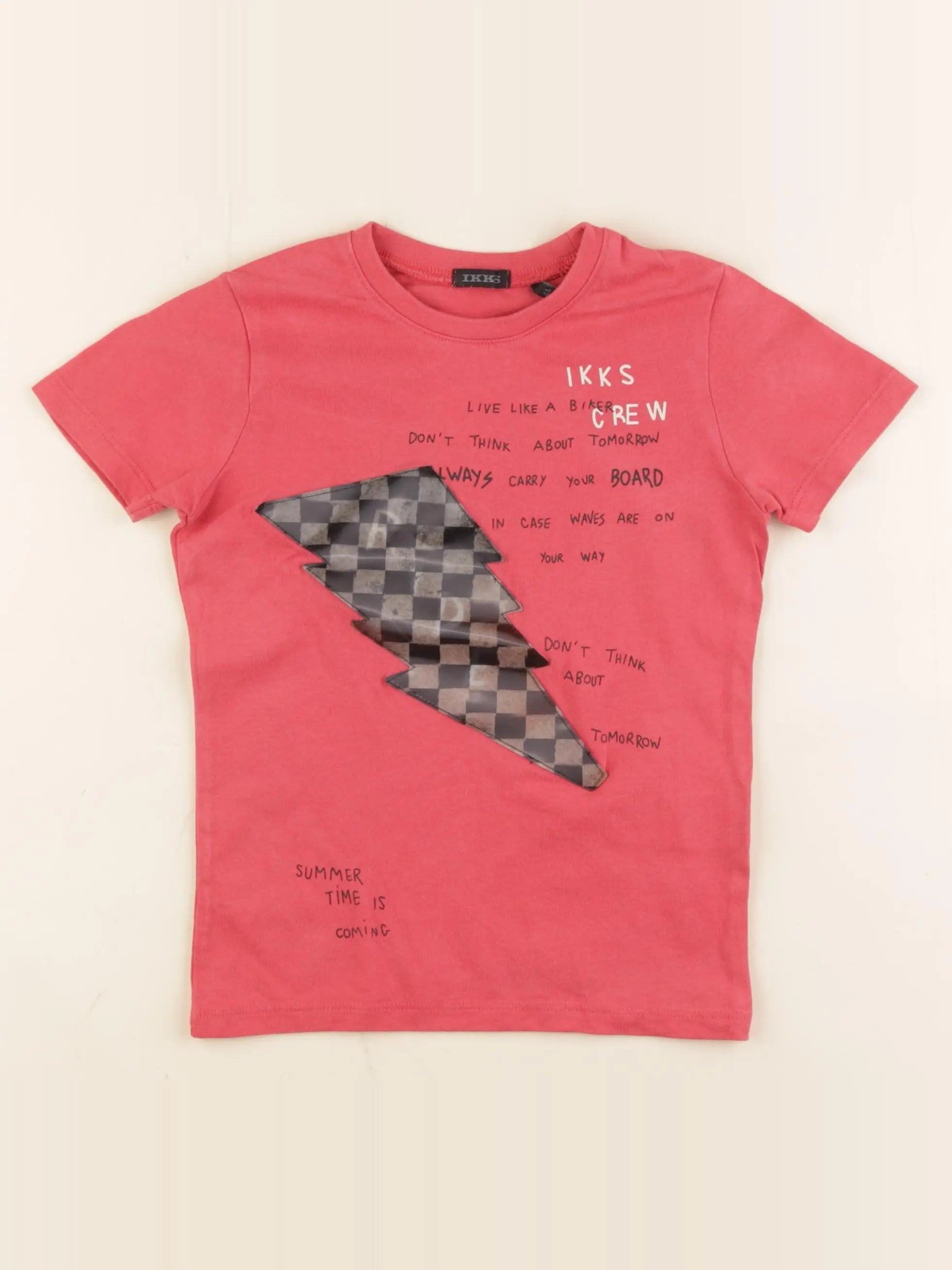 IKKS - tee-shirt rouge - 4 ans
