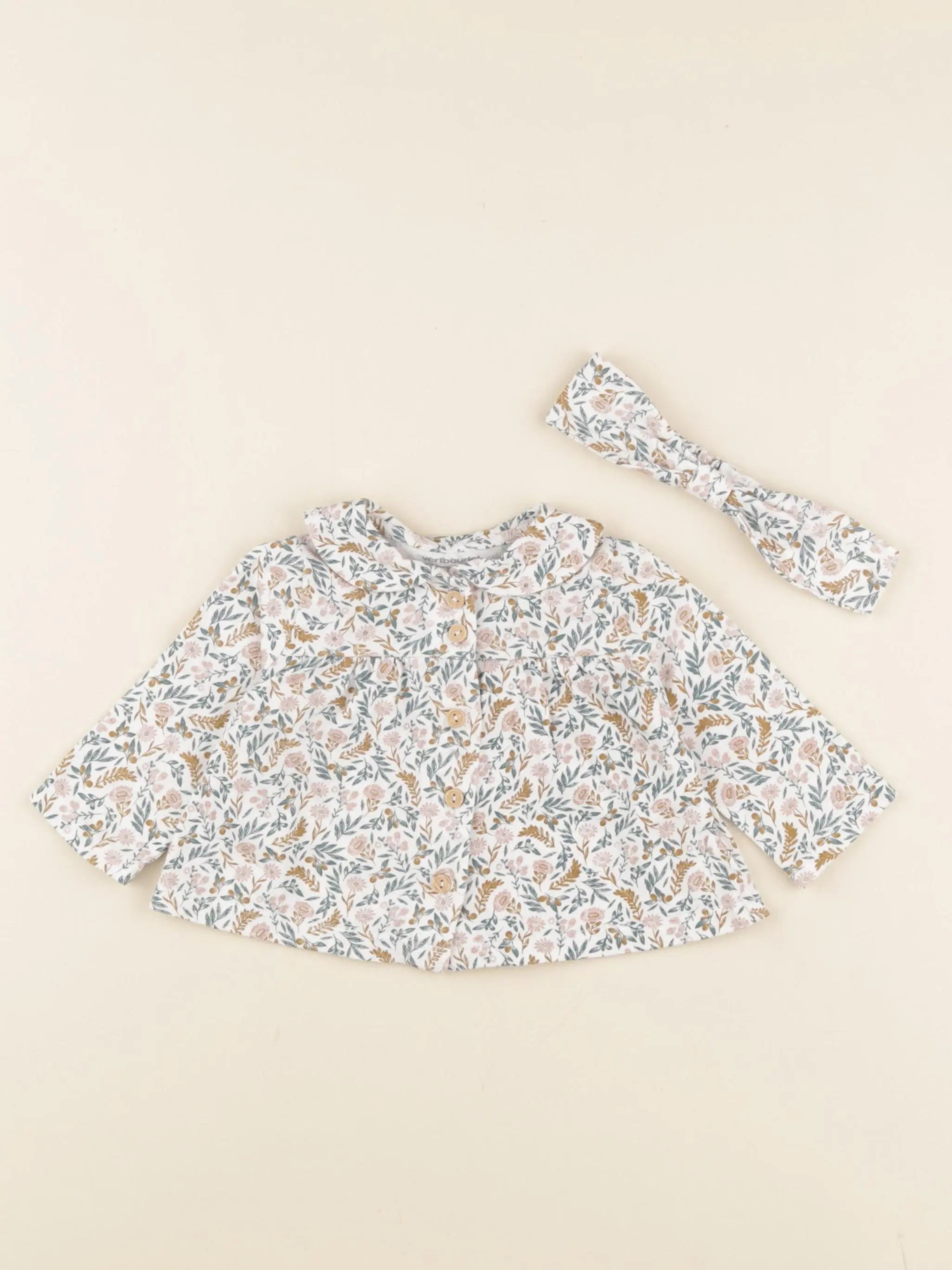 Vertbaudet - tee-shirt multicolore - 3 mois