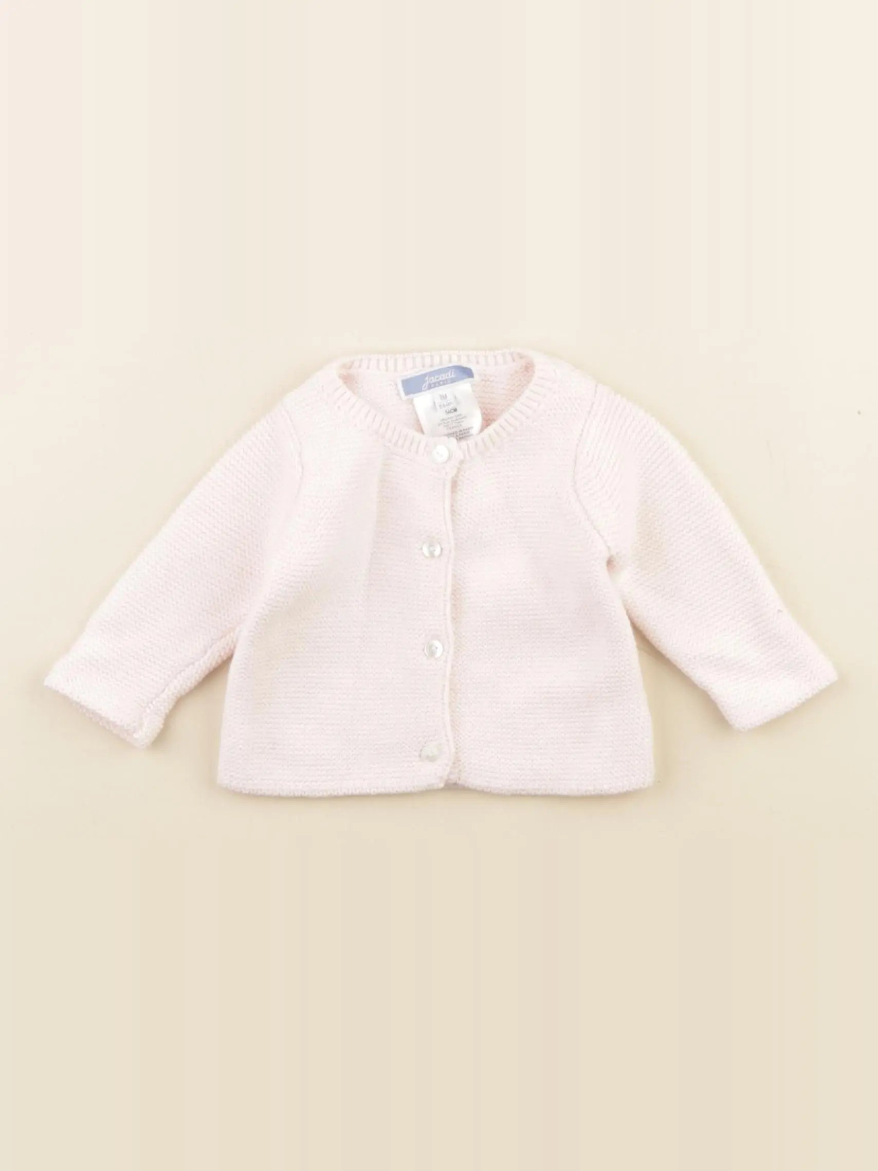 Jacadi - gilet rose - 1 mois