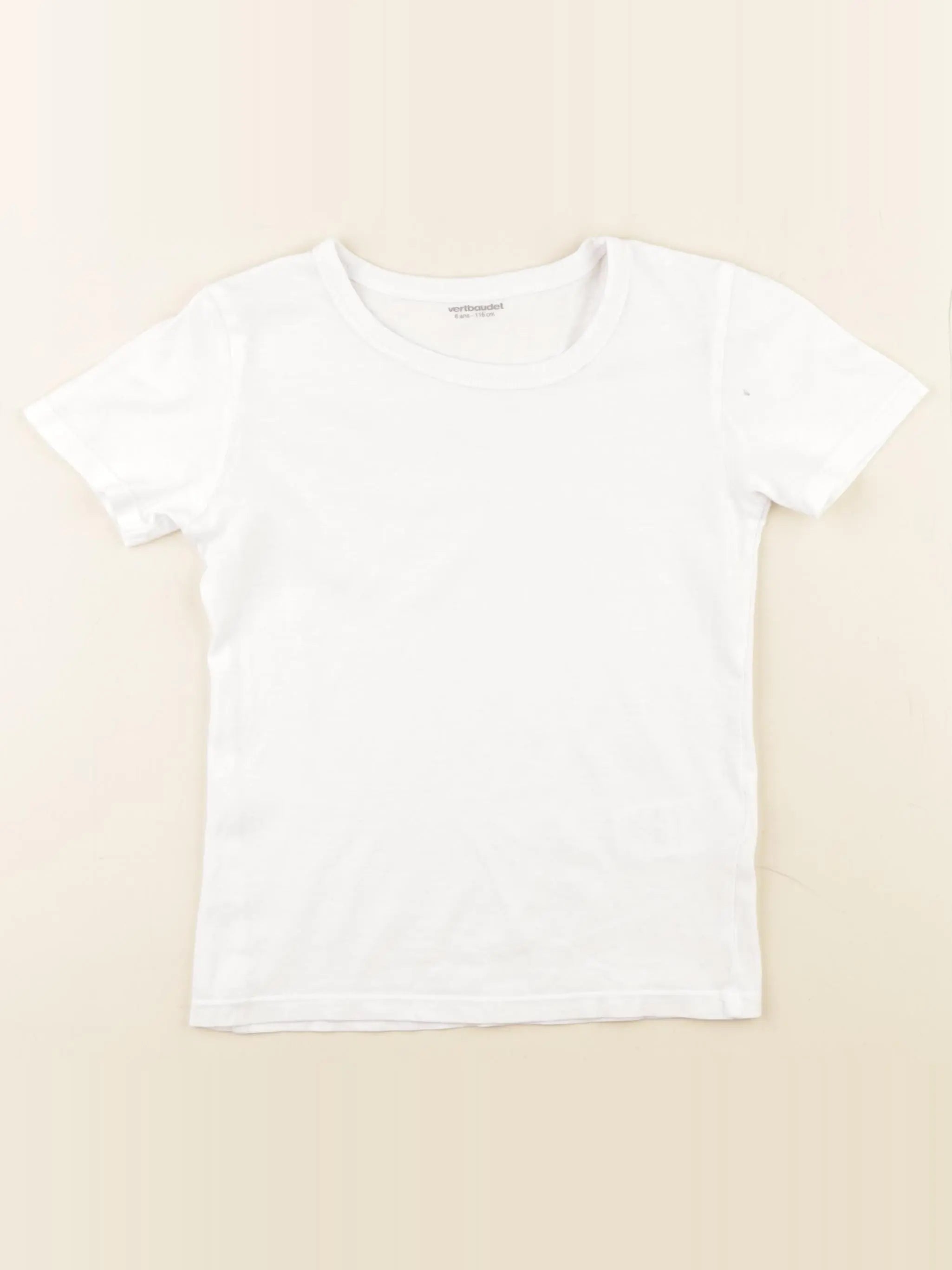 Vertbaudet - maillot de corps blanc - 6 ans