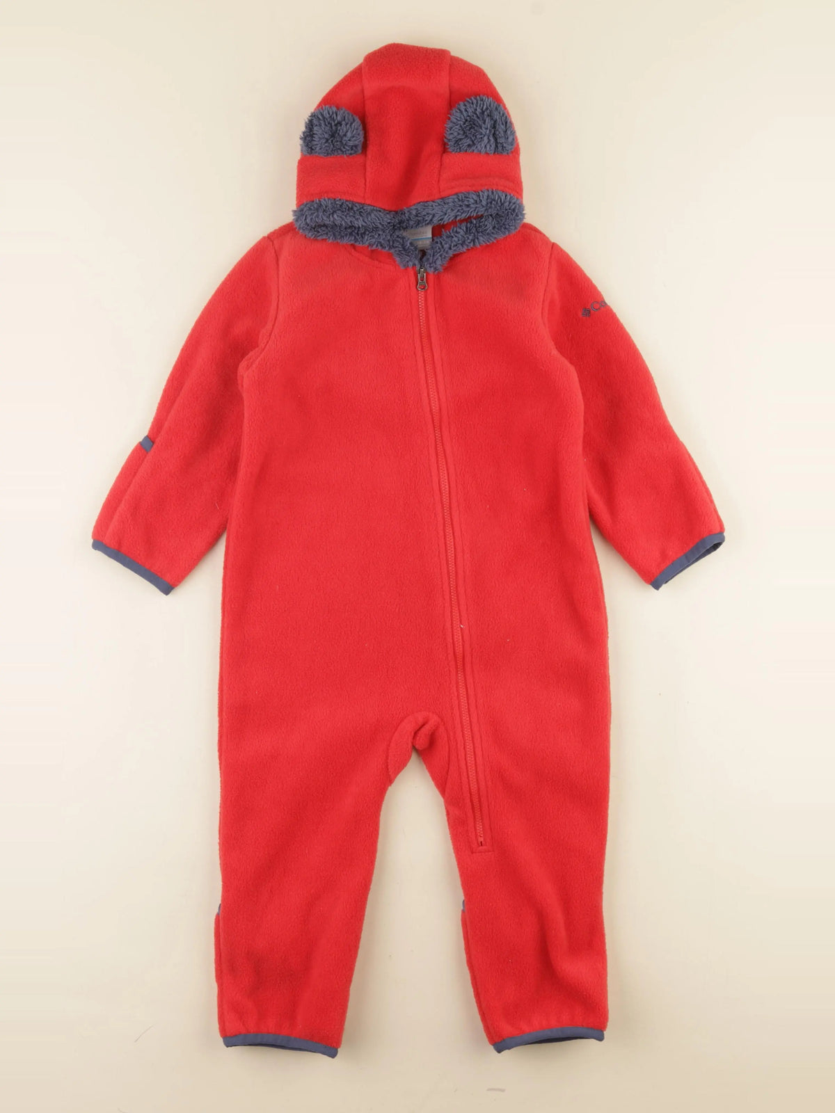 Columbia - combinaison polaire rouge - 18/24 mois