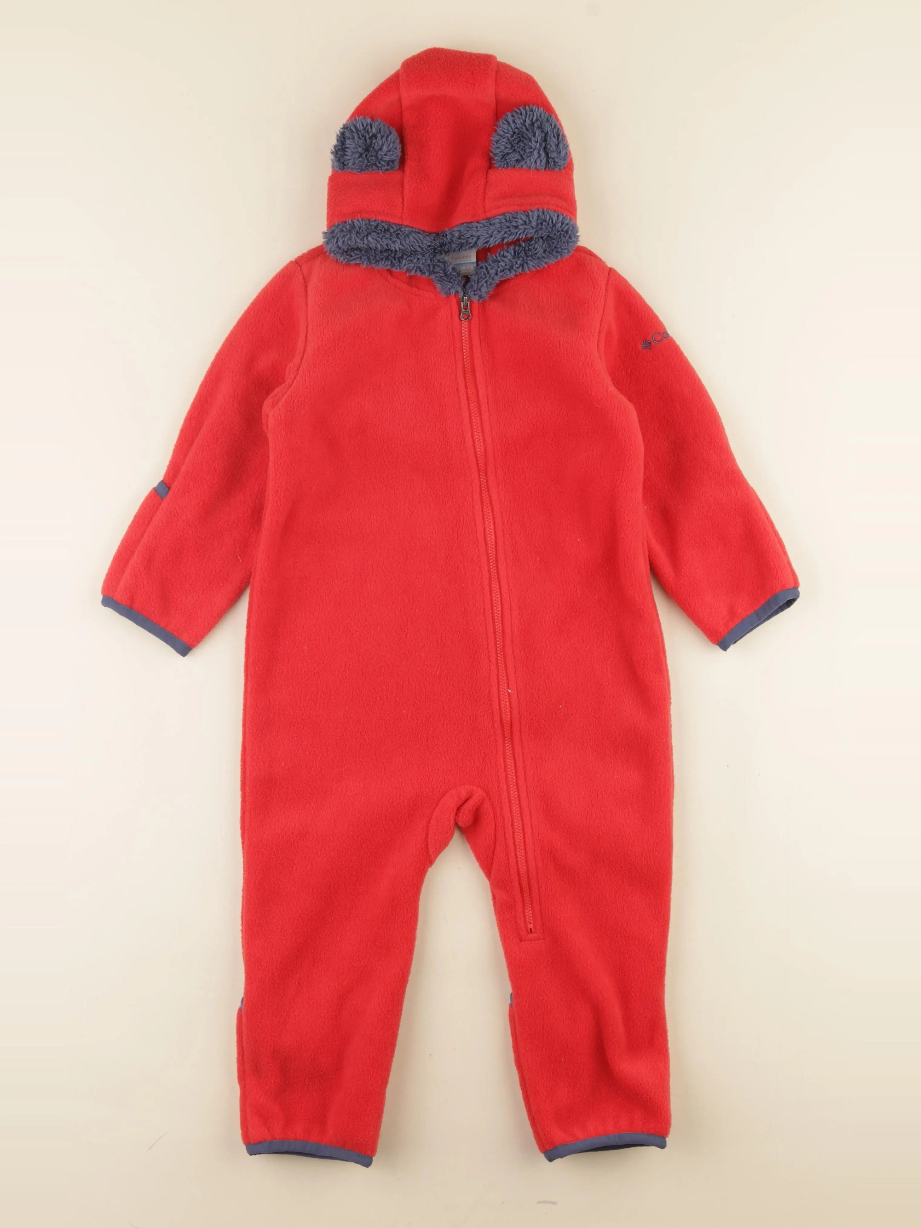 Columbia - combinaison polaire rouge - 18/24 mois