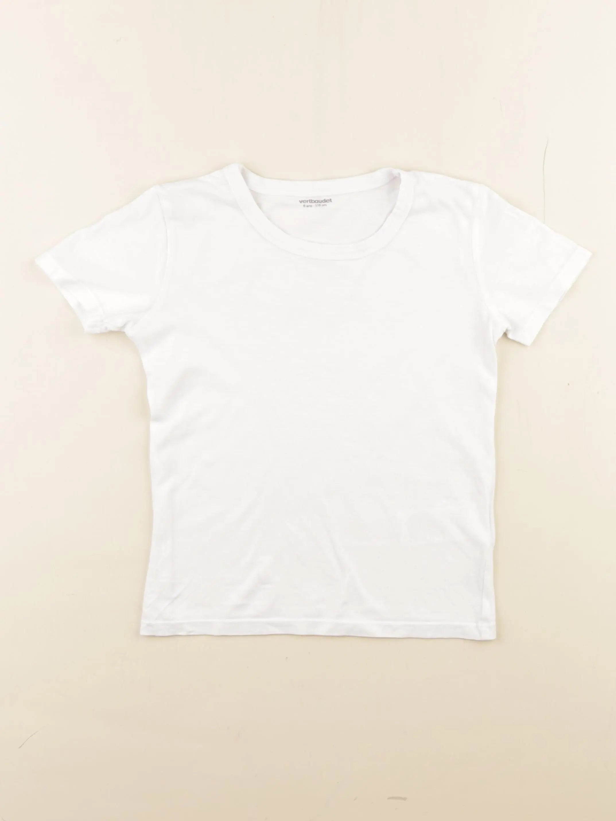 Vertbaudet - maillot de corps blanc - 6 ans