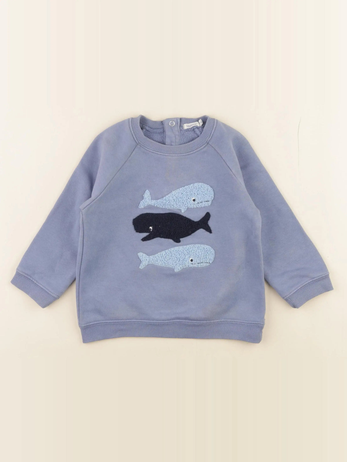 Boutchou - sweat bleu - 24 mois