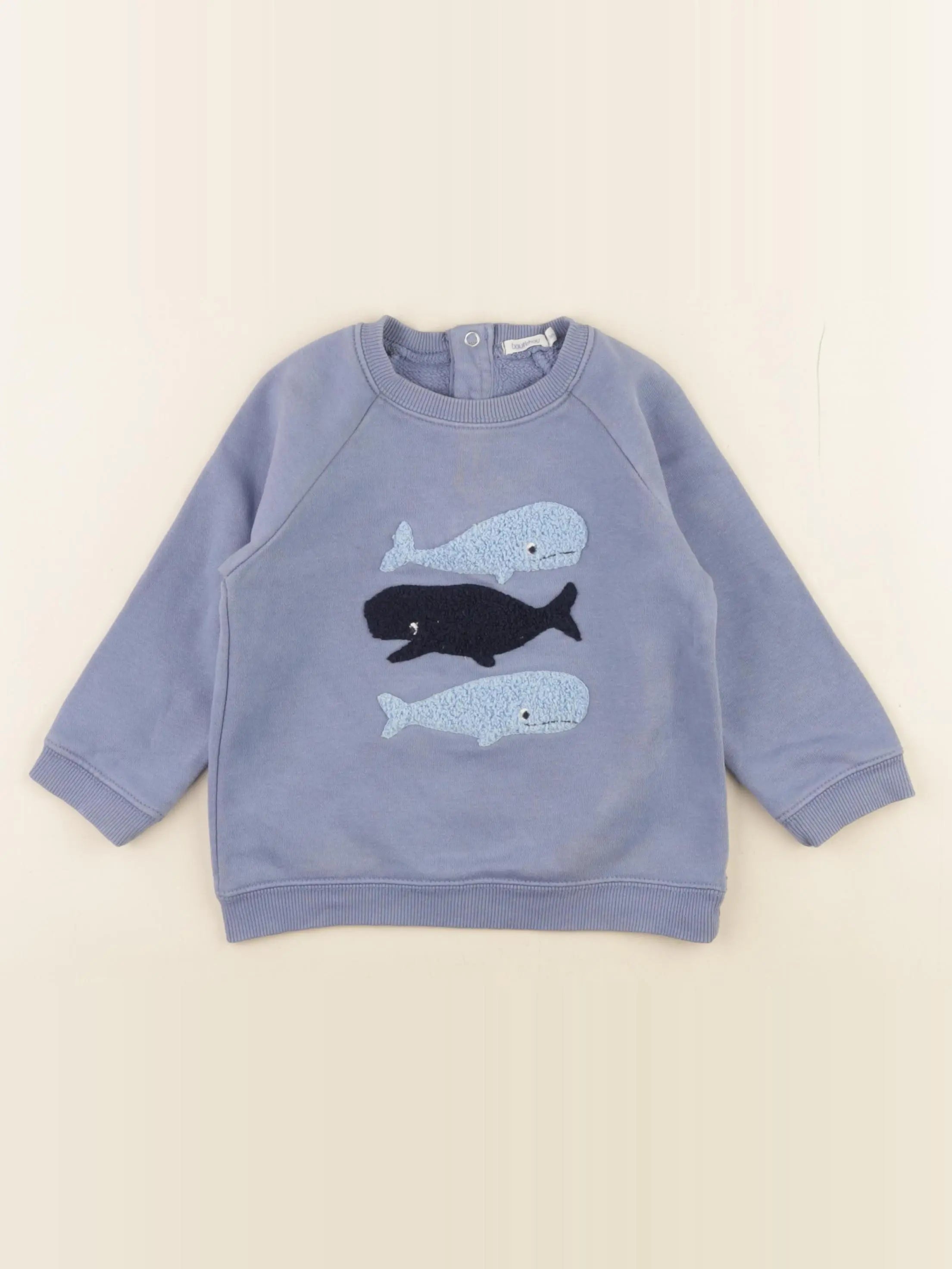Boutchou - sweat bleu - 24 mois