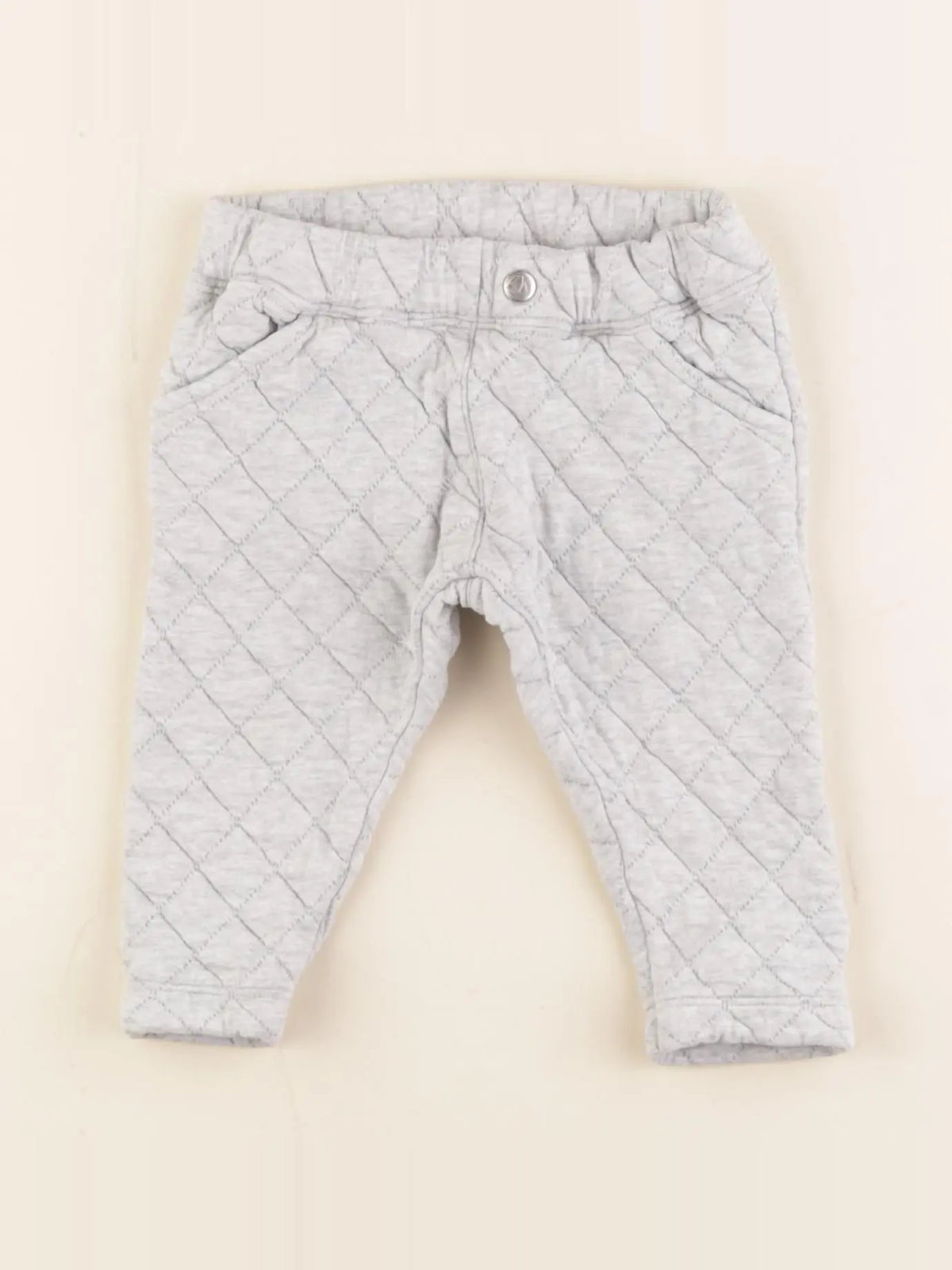 Petit Bateau - pantalon gris - 12 mois