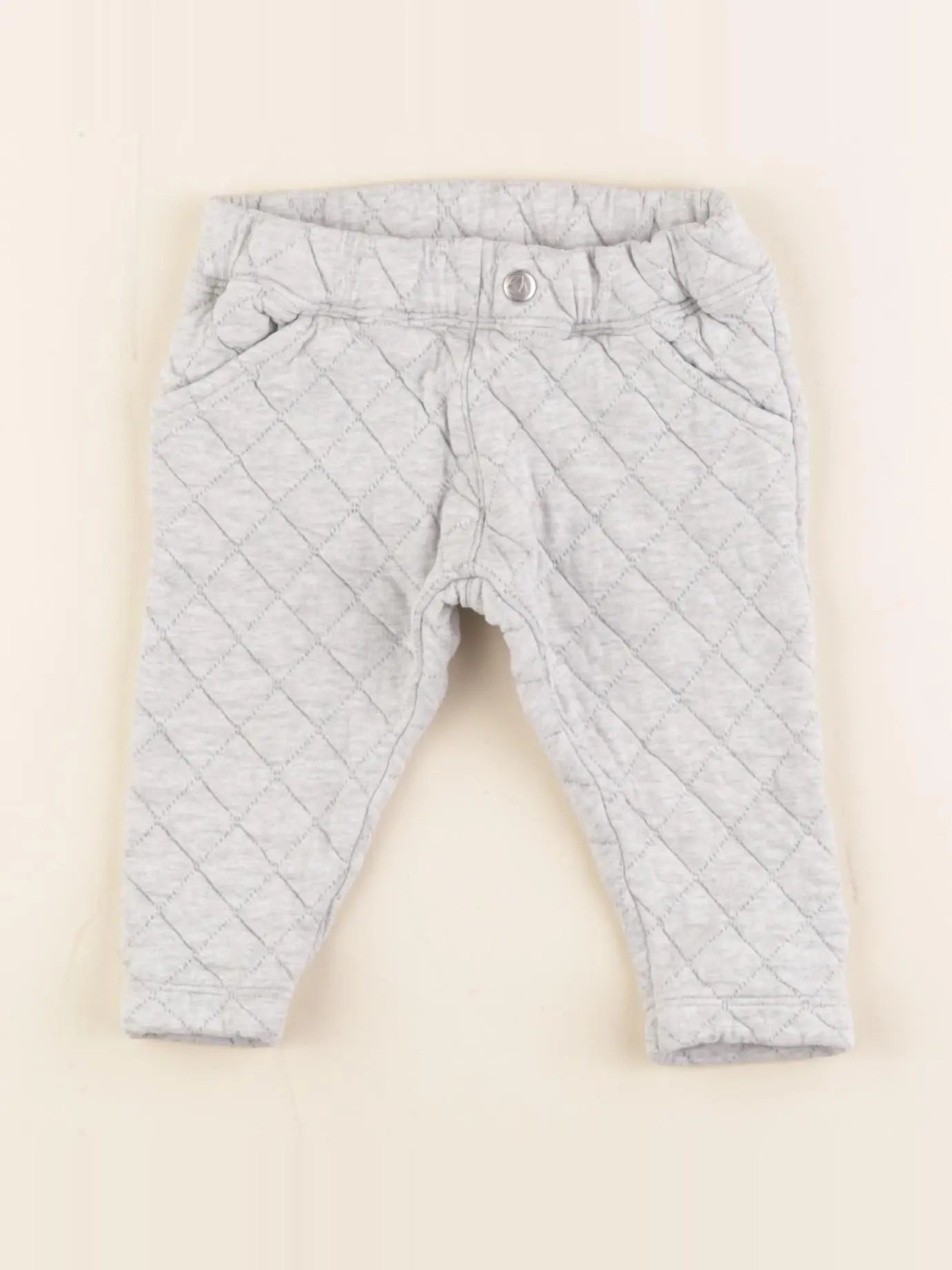 Petit Bateau - pantalon gris - 12 mois
