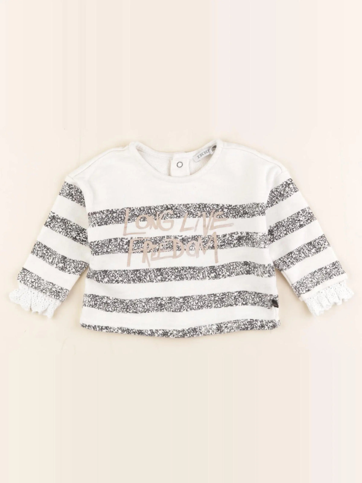 IKKS - pull blanc - 6 mois