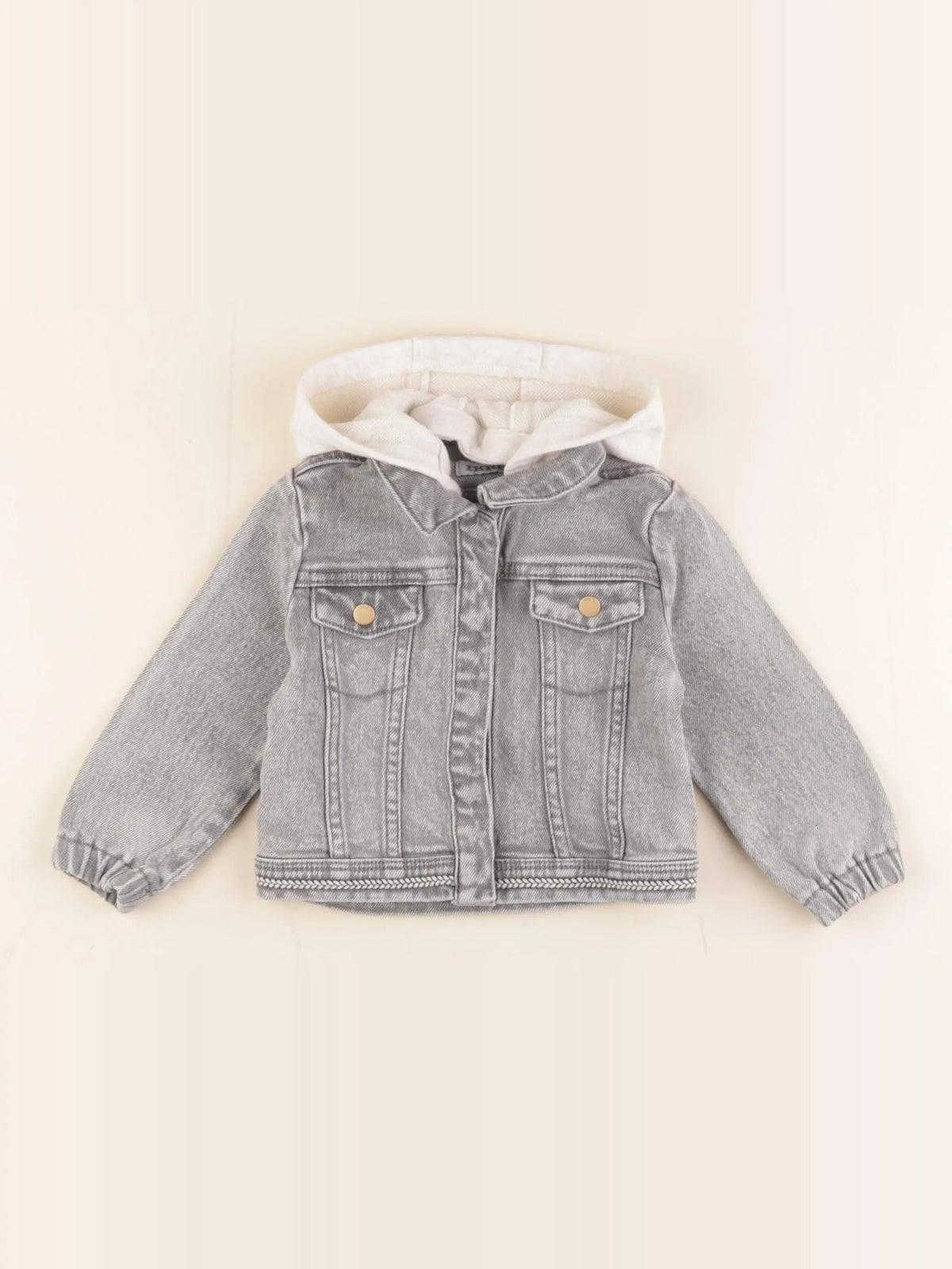 IKKS - veste imprimé au dos gris - 12 mois