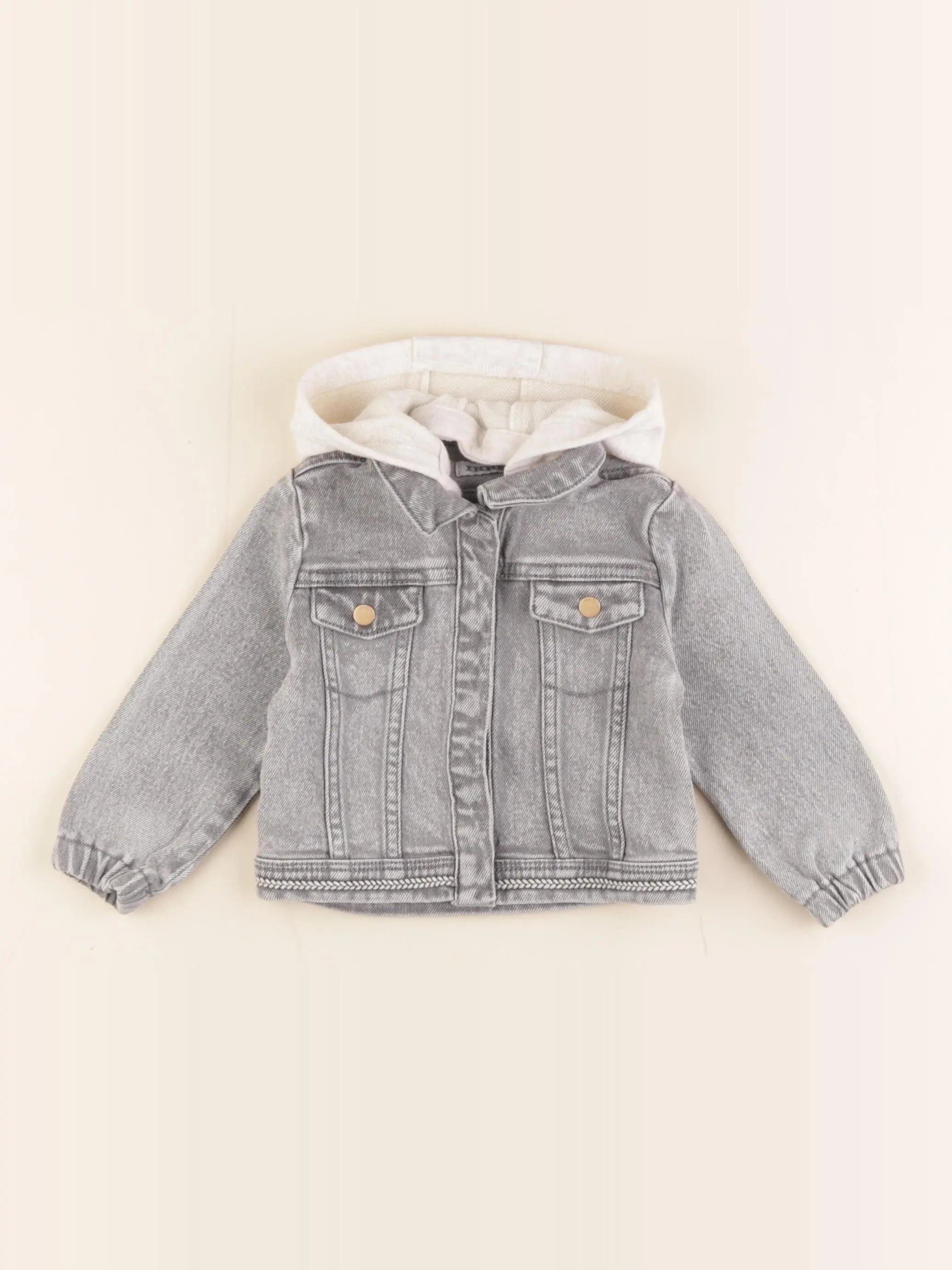 IKKS - veste imprimé au dos gris - 12 mois