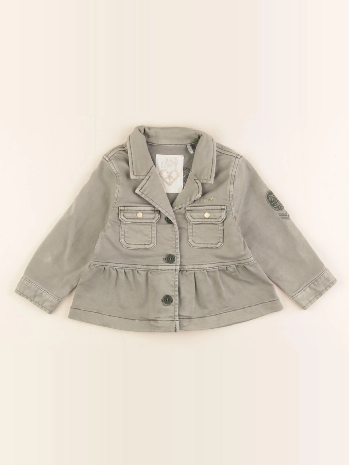 IKKS - veste imprimé au dos vert - 18 mois