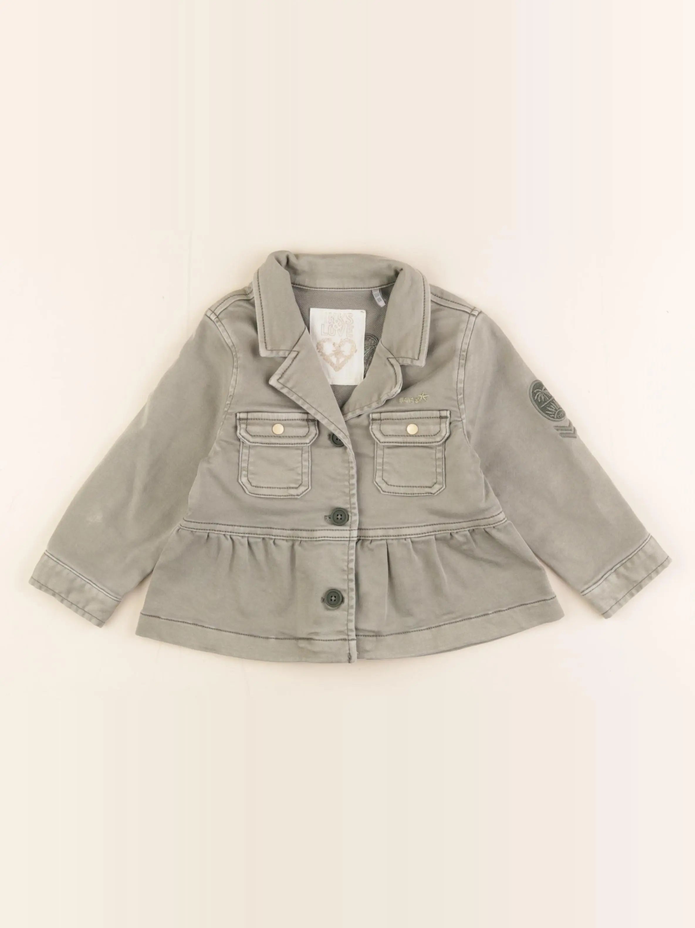 IKKS - veste imprimé au dos vert - 18 mois